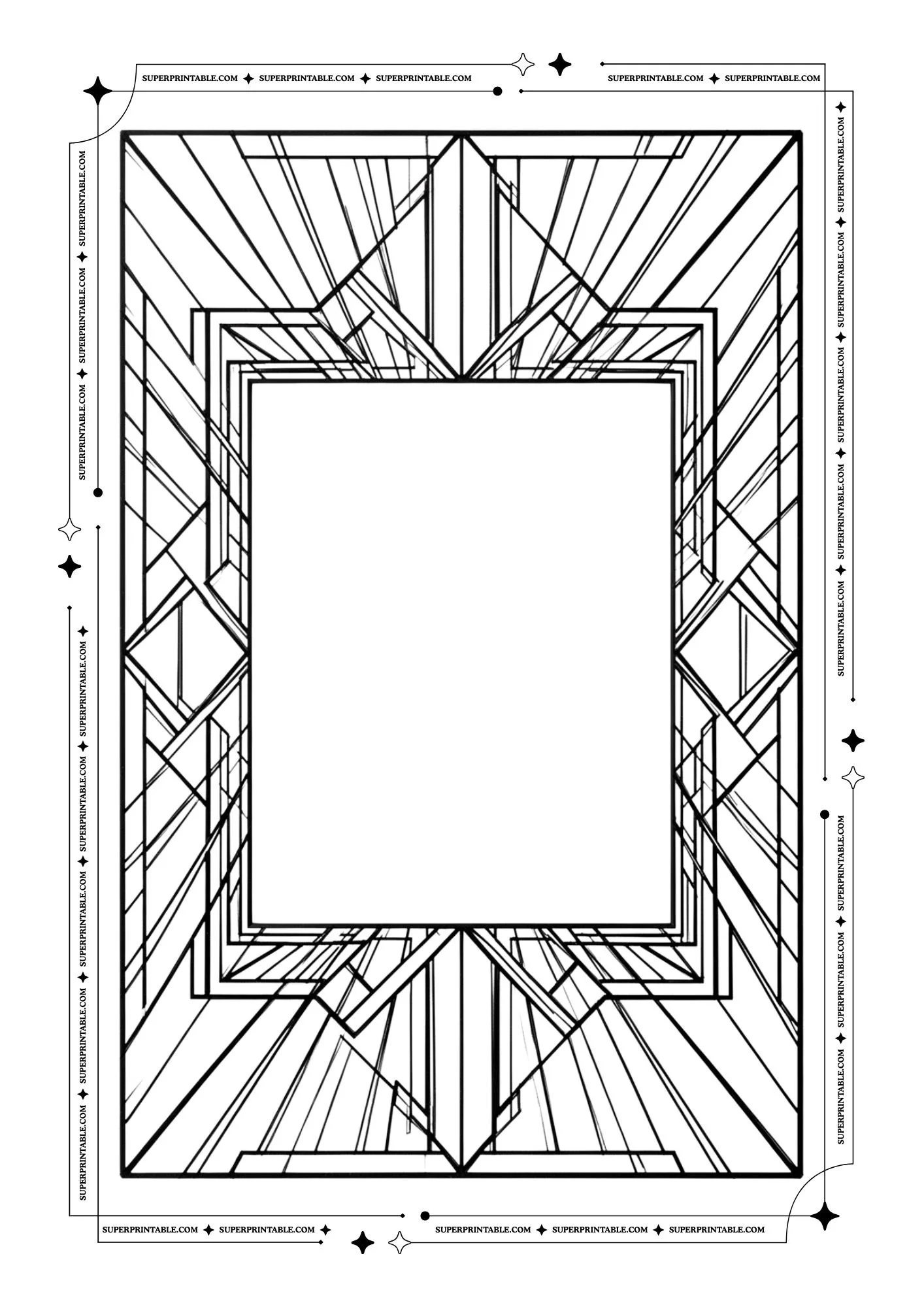 Blank Picture Frame Coloring Pages 3