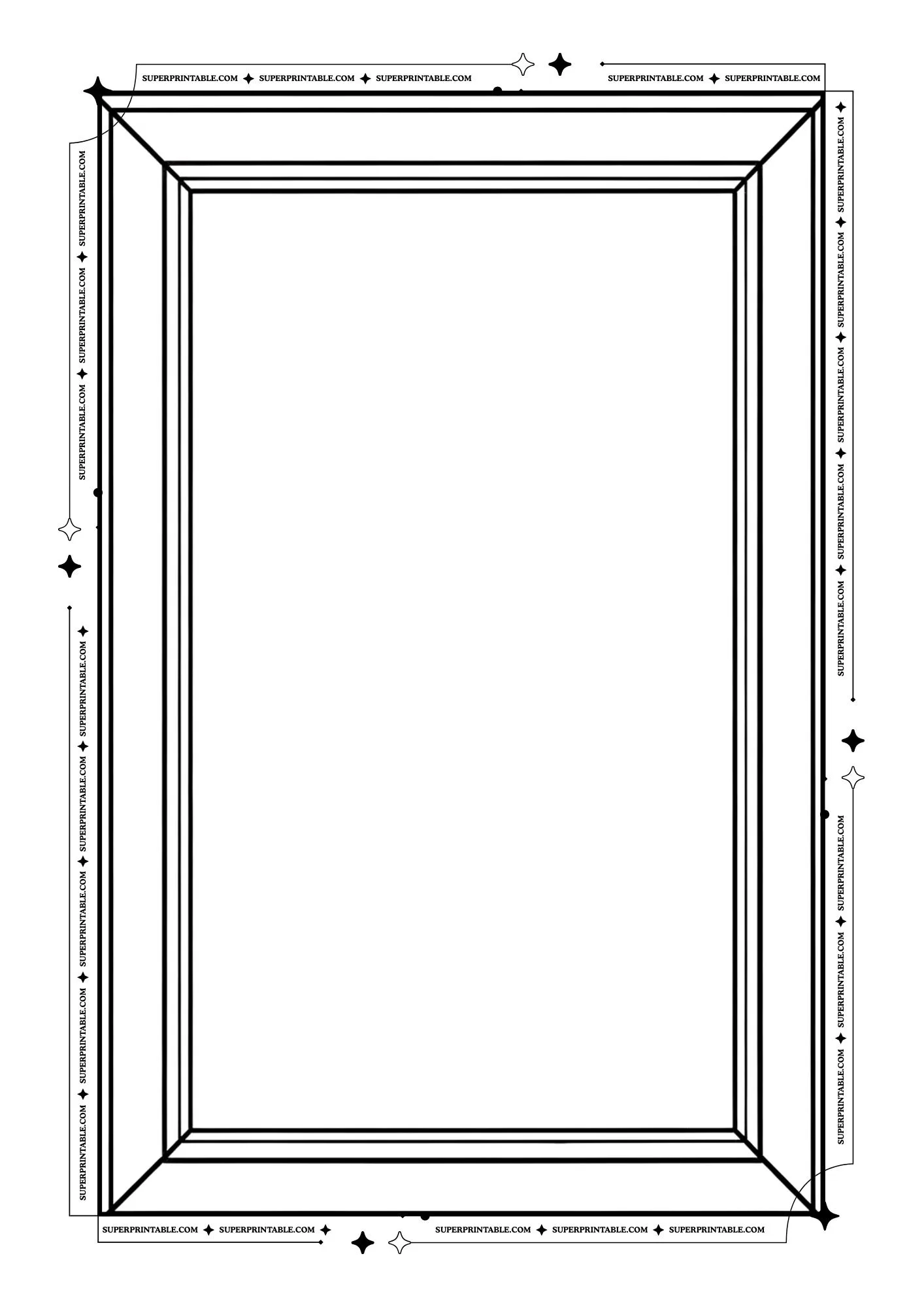 Blank Picture Frame Coloring Pages 4