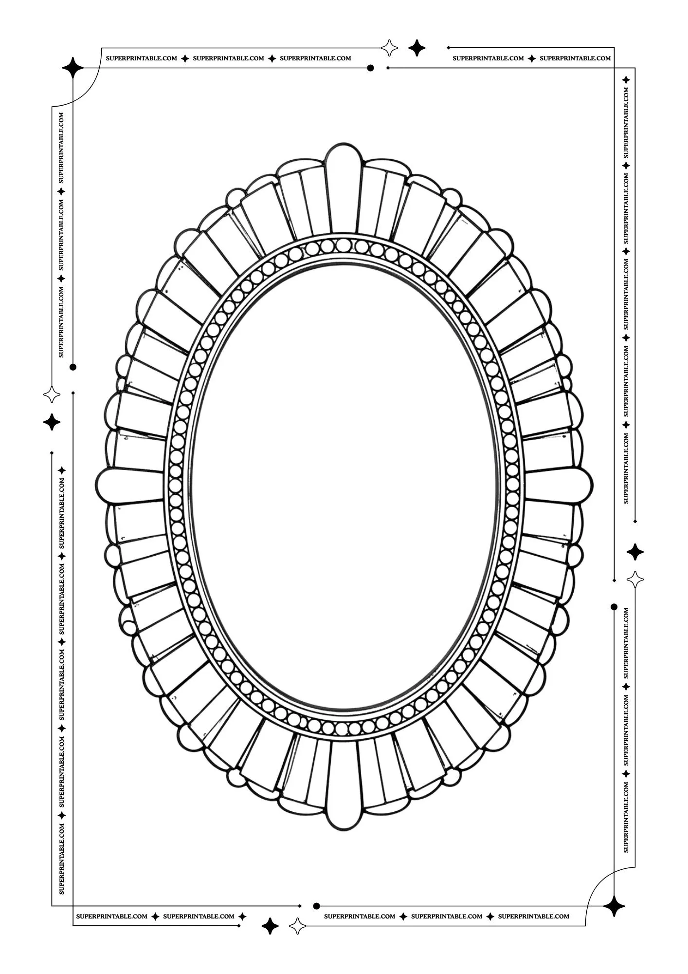 Blank Picture Frame Coloring Pages 5