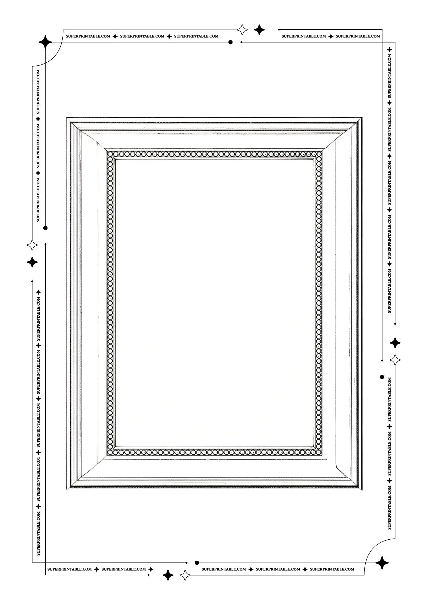 Blank Picture Frame Coloring Pages 8