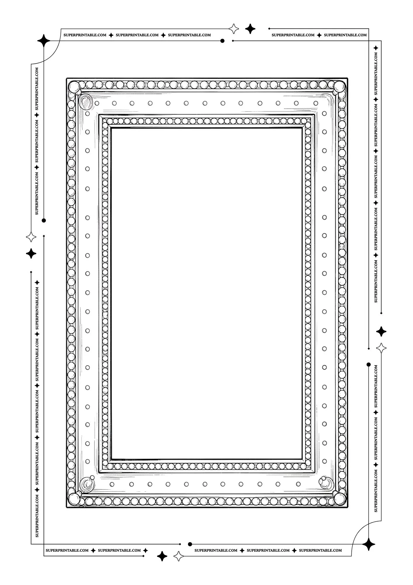 Blank Picture Frame Coloring Pages 9