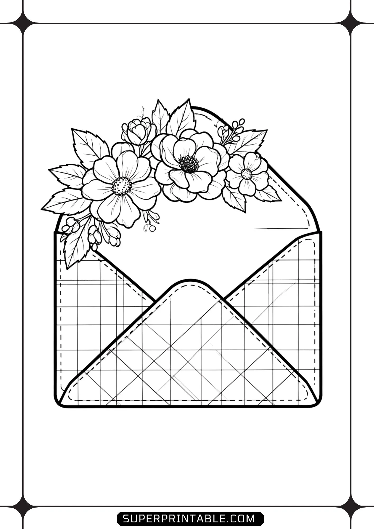 Bunny & Blossoms Coloring Pages 12