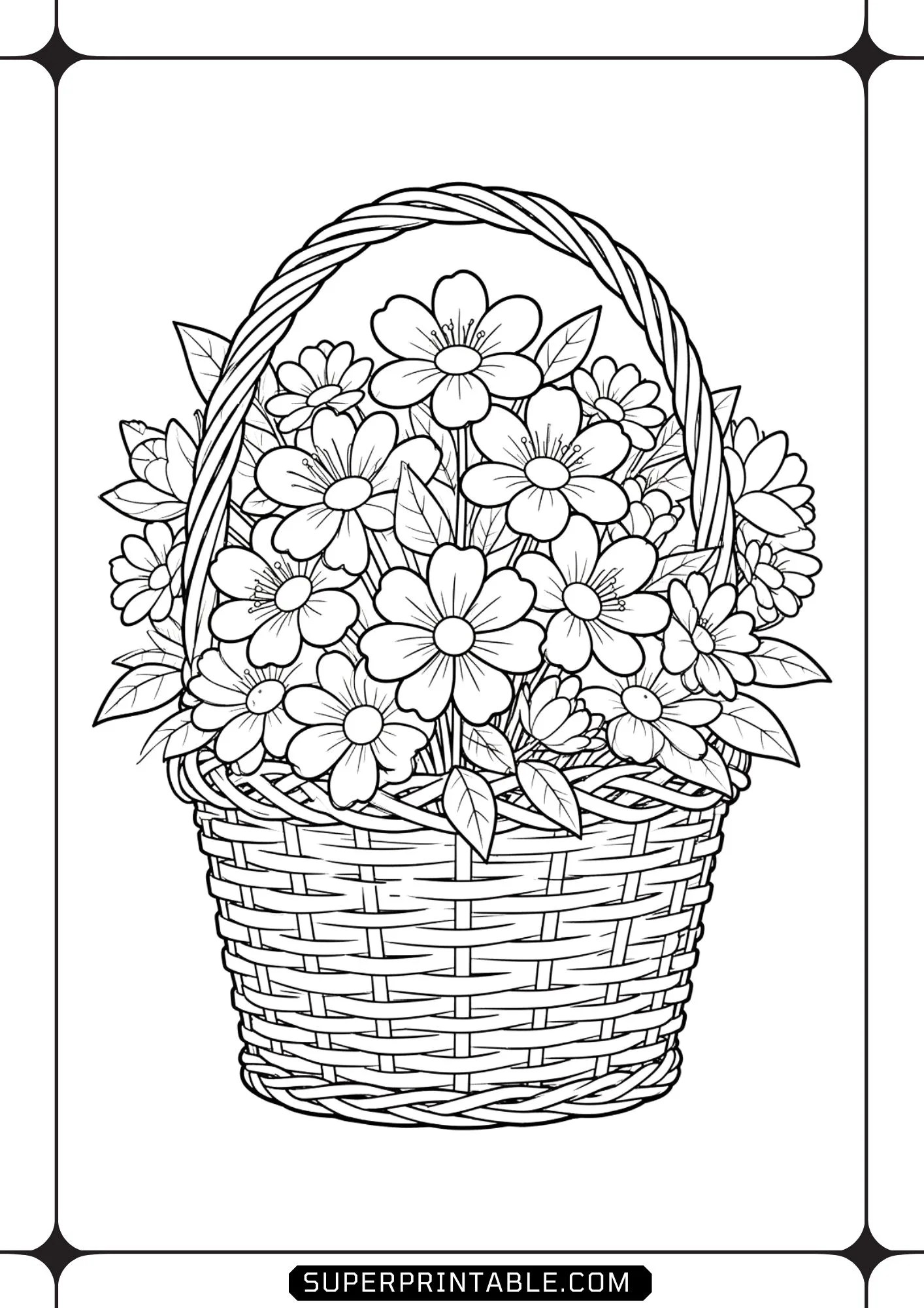 Bunny & Blossoms Coloring Pages 13
