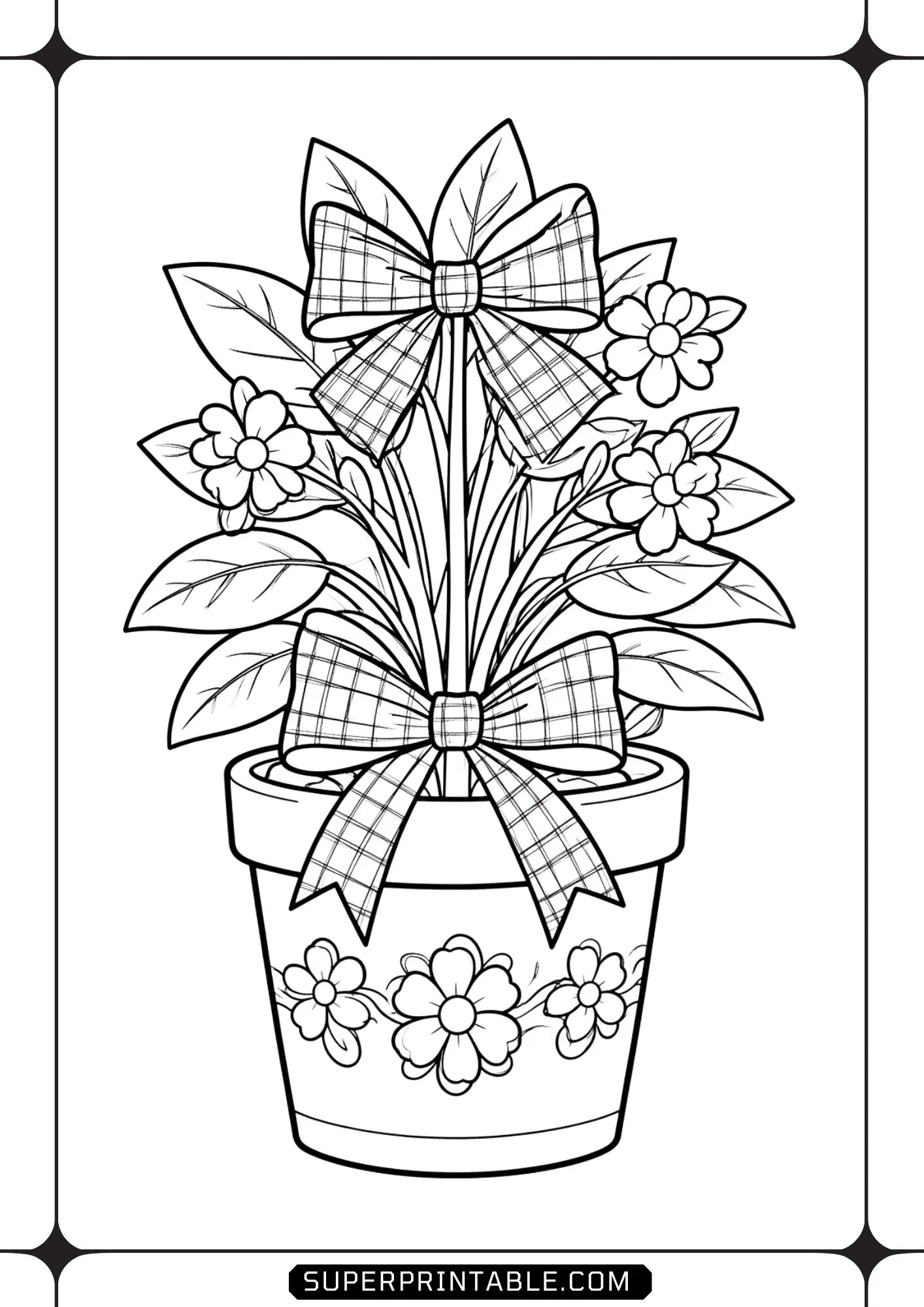 Bunny & Blossoms Coloring Pages 15
