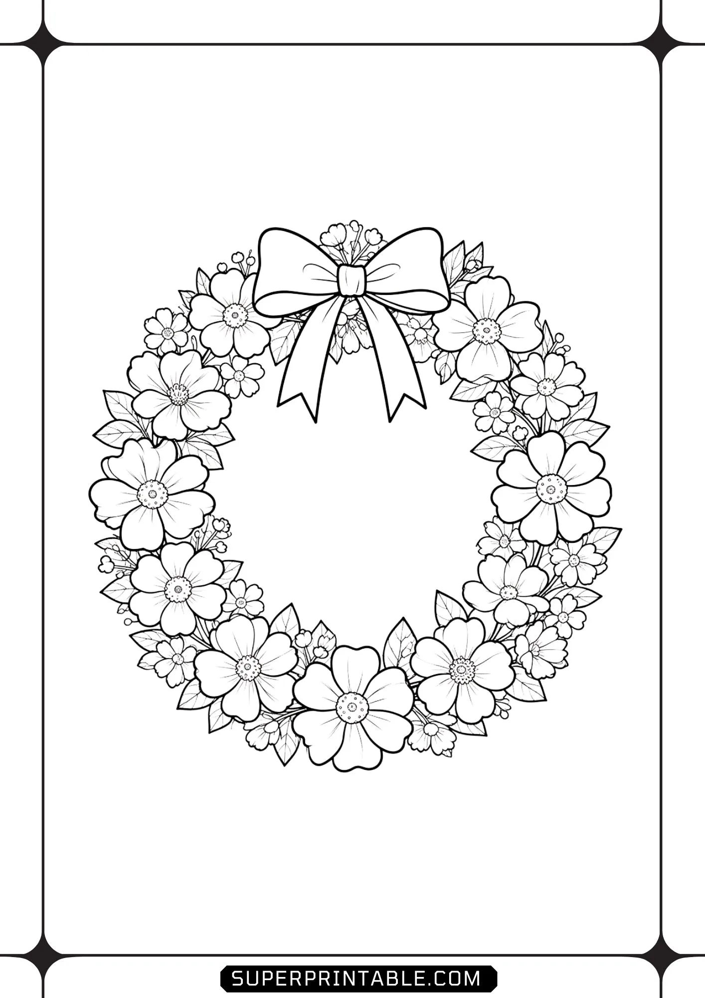 Bunny & Blossoms Coloring Pages 07