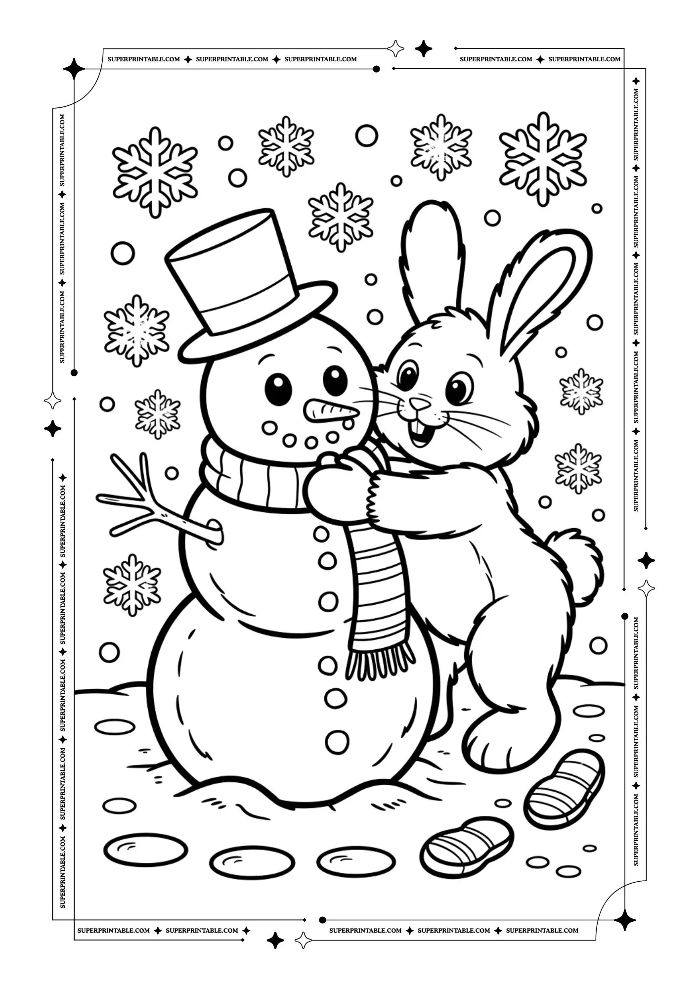Bunny Coloring Pages For Kids & Adults 6