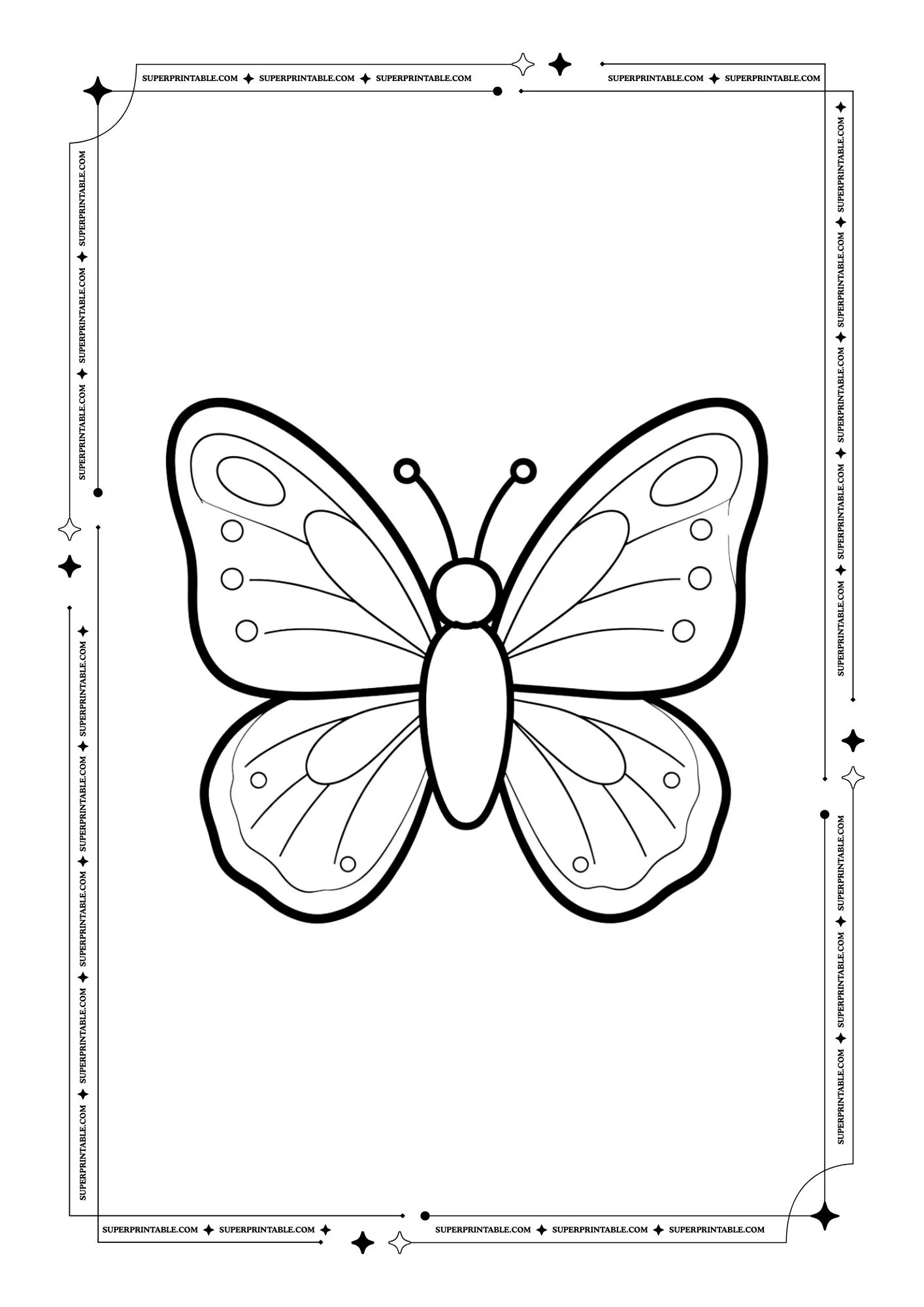 Butterfly Coloring Pages 1