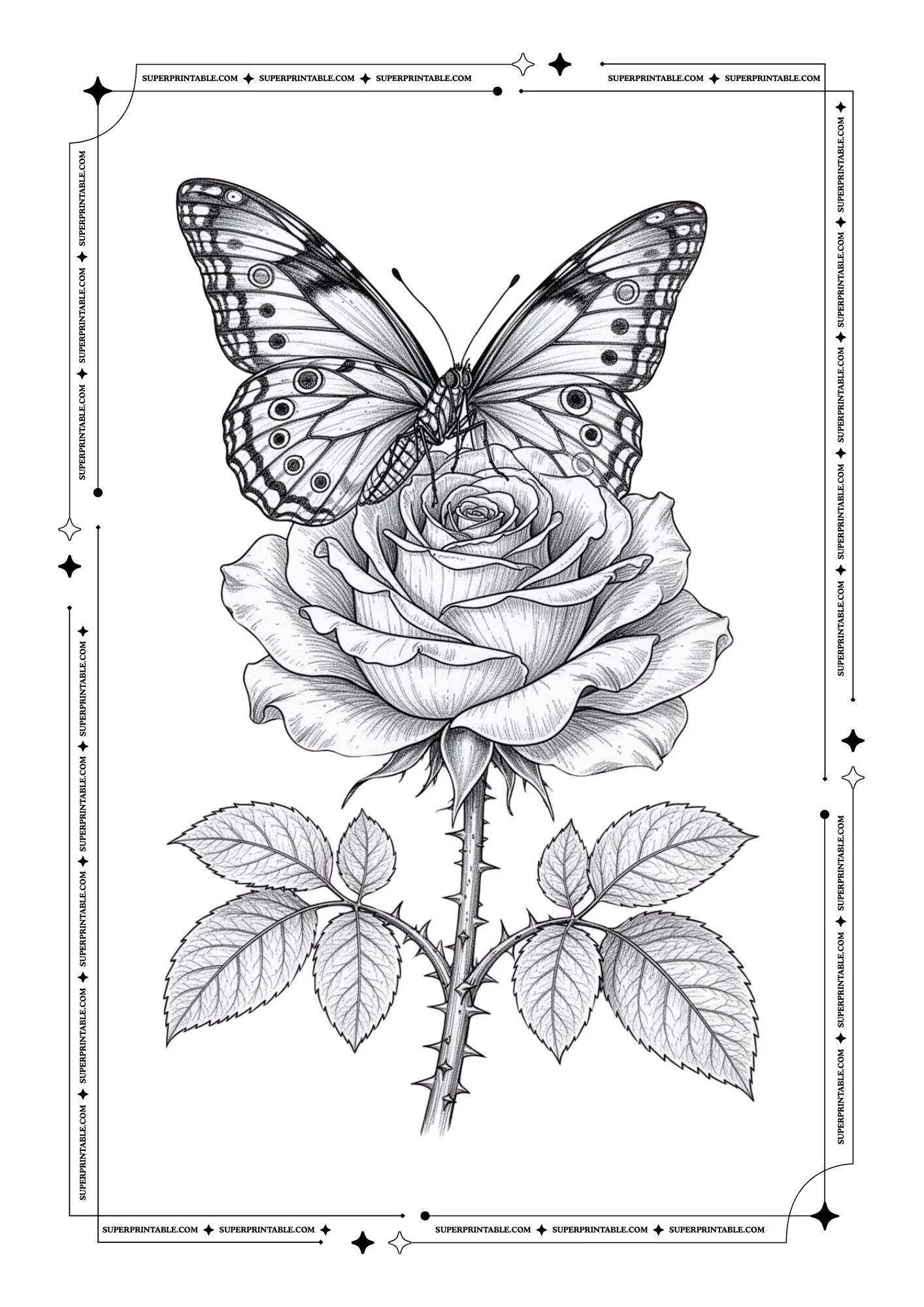 Butterfly Coloring Pages 19