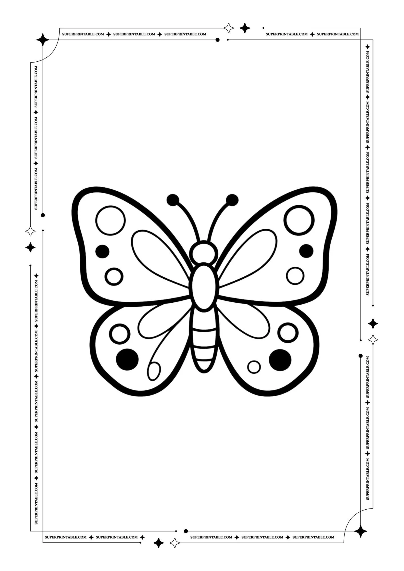 Butterfly Coloring Pages 2