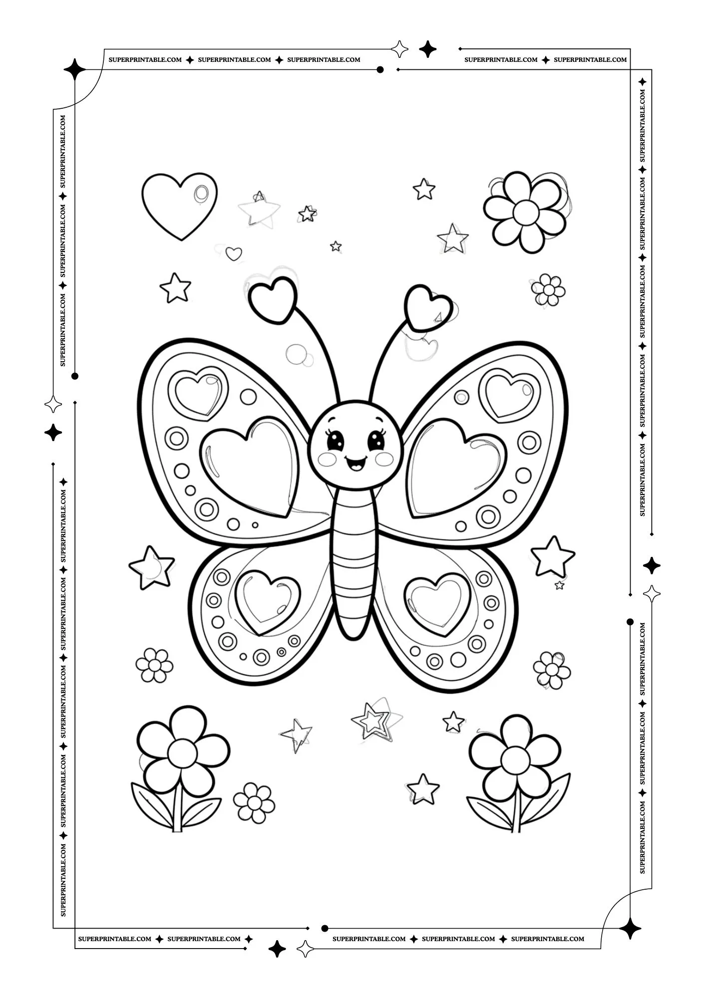 Butterfly Coloring Pages 3