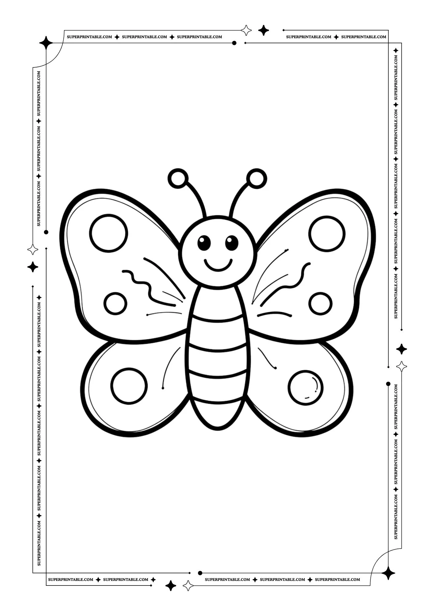 Butterfly Coloring Pages 7