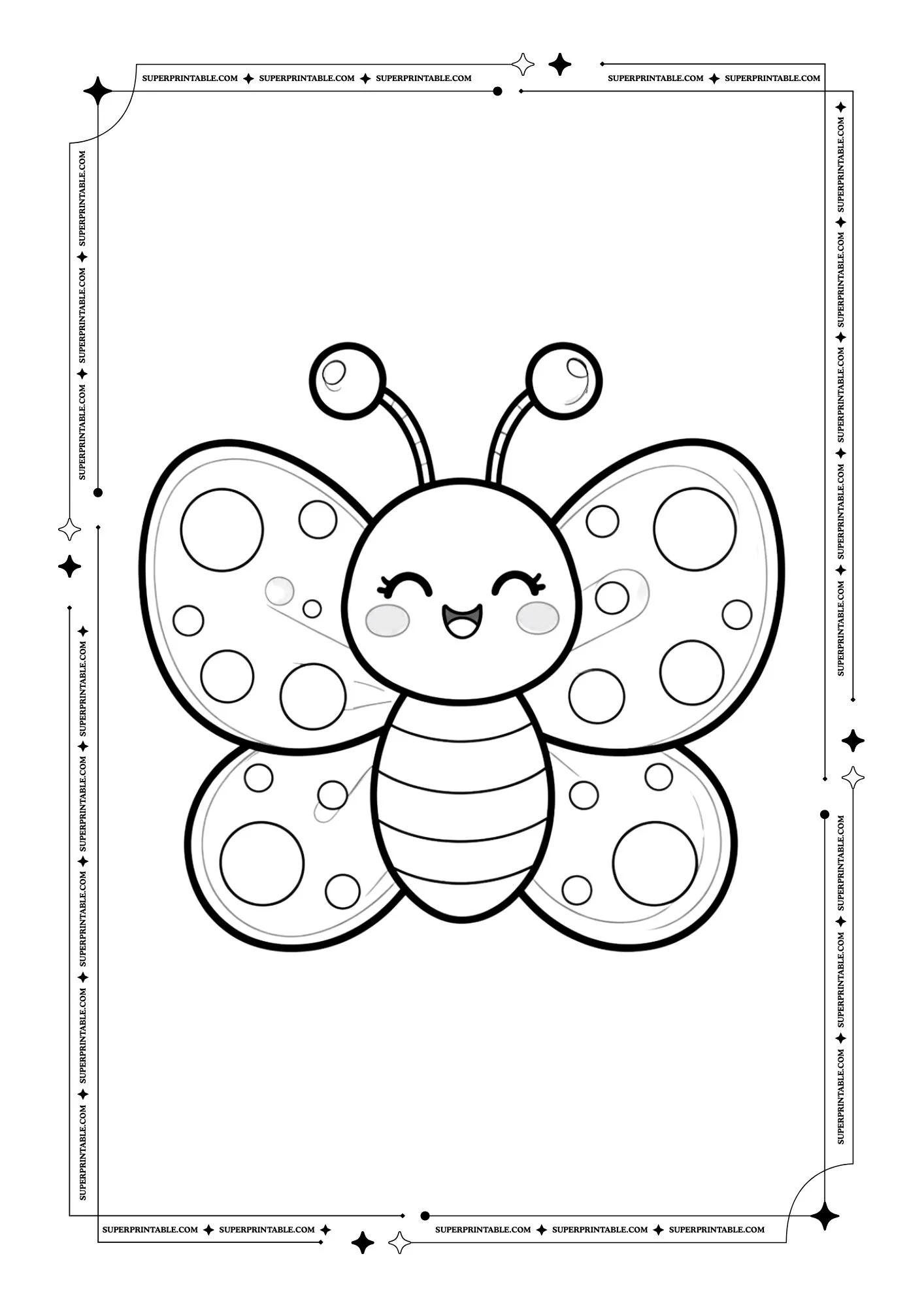 Butterfly Coloring Pages 8