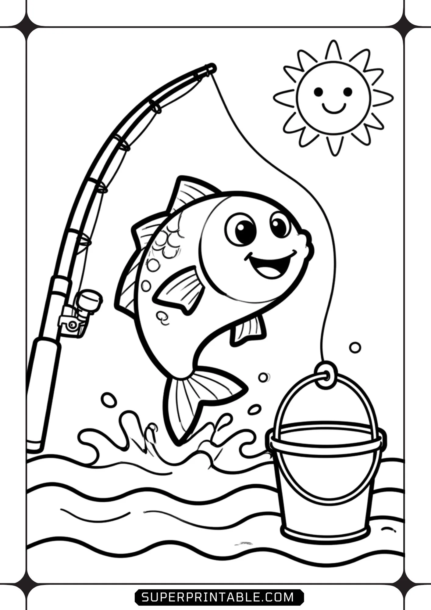 Camping Kids Toddler Coloring Pages 05