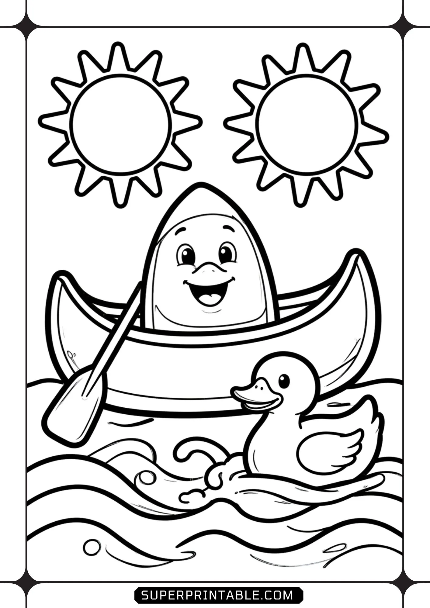 Camping Kids Toddler Coloring Pages 06