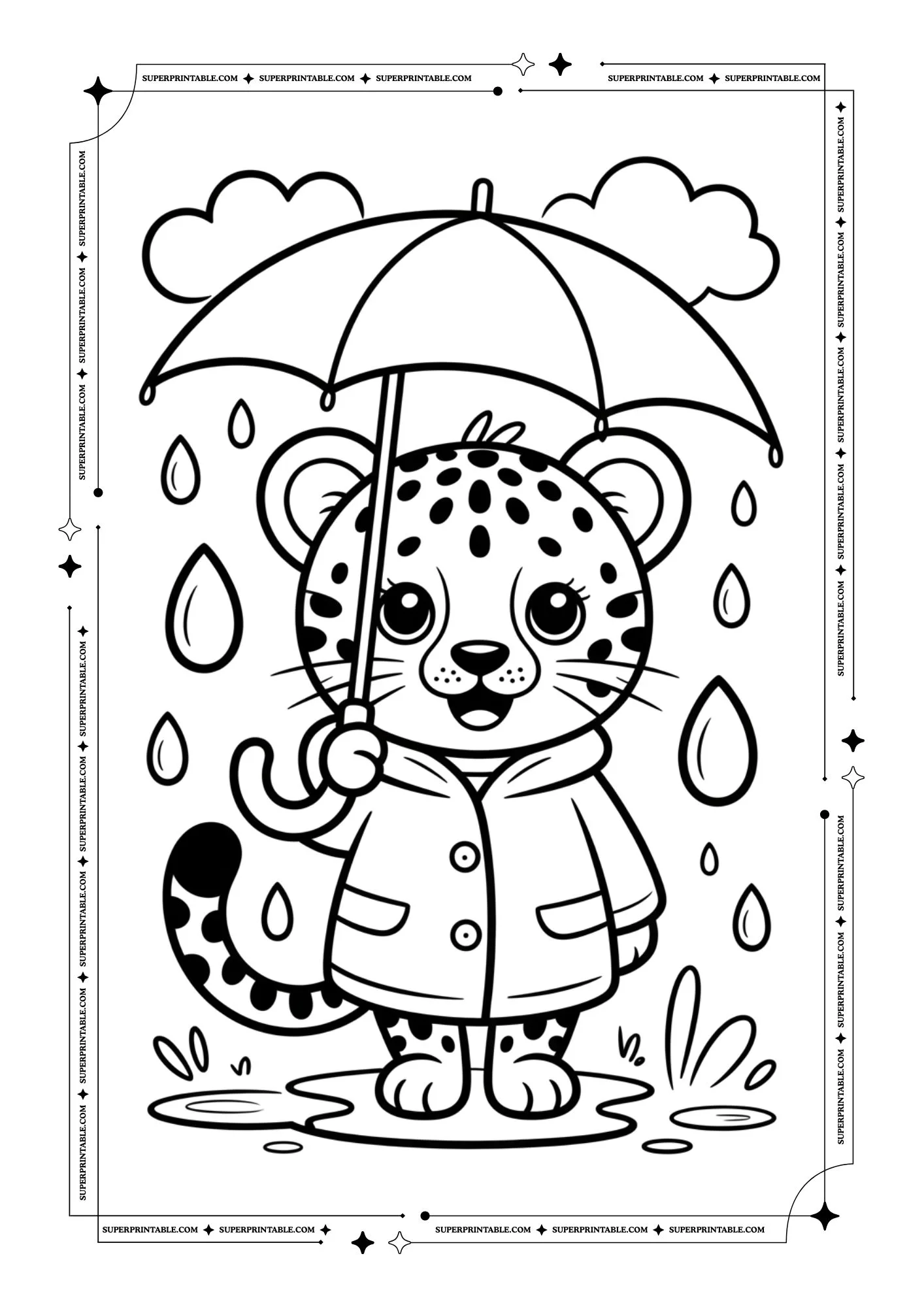 Cheetah Coloring Pages 5