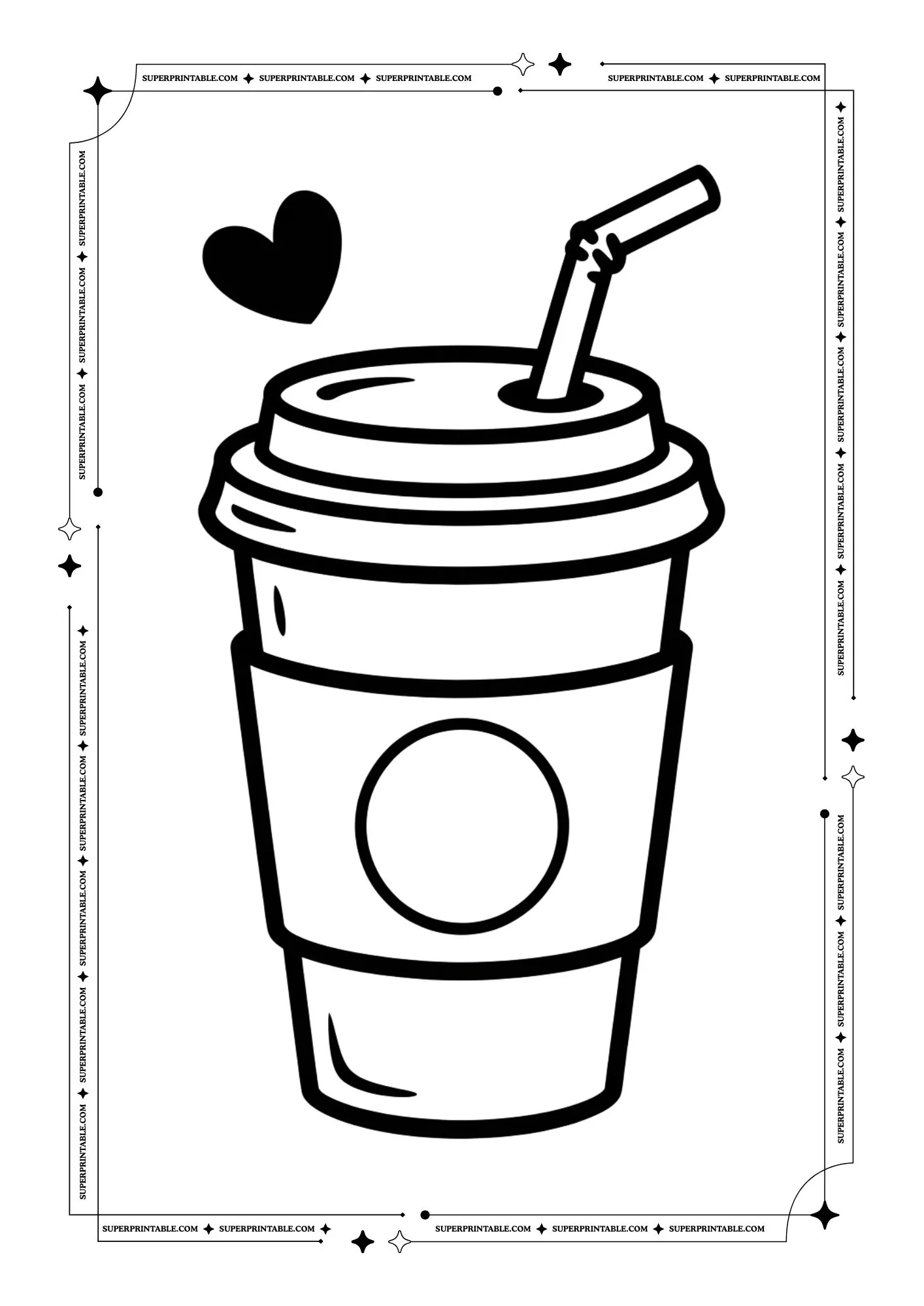 Coffee Lovers Coloring Pages 04