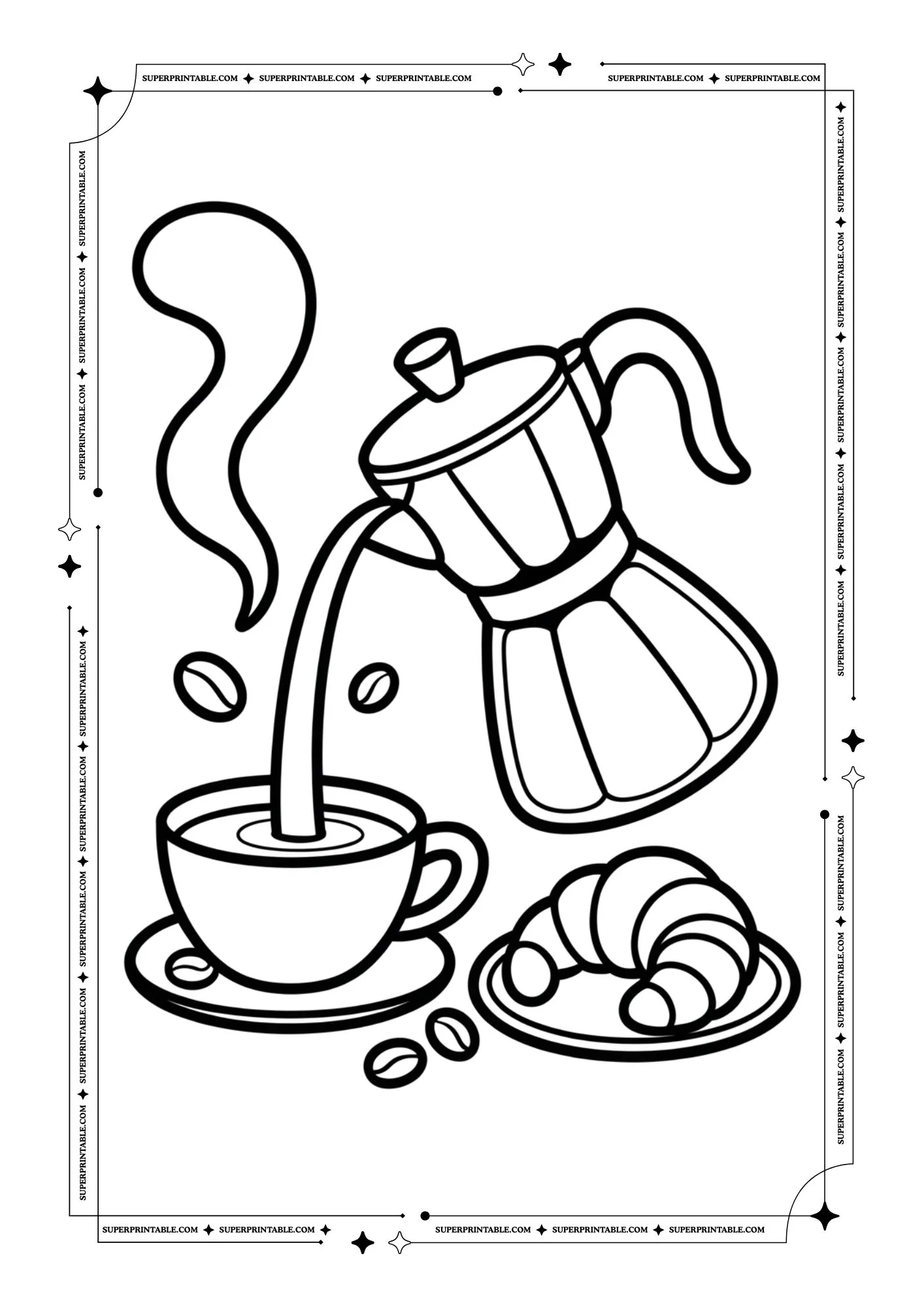 Coffee Lovers Coloring Pages 05