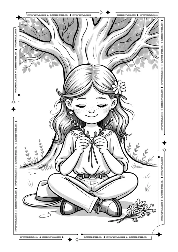 Cowboy and Cowgirl Coloring Pages 15