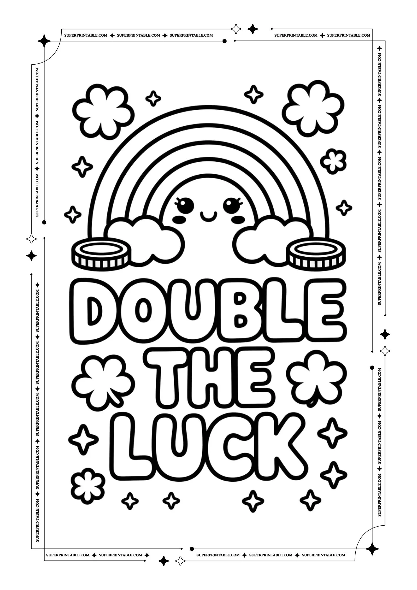 Cute Pun St. Patrick's Day Coloring Pages 10