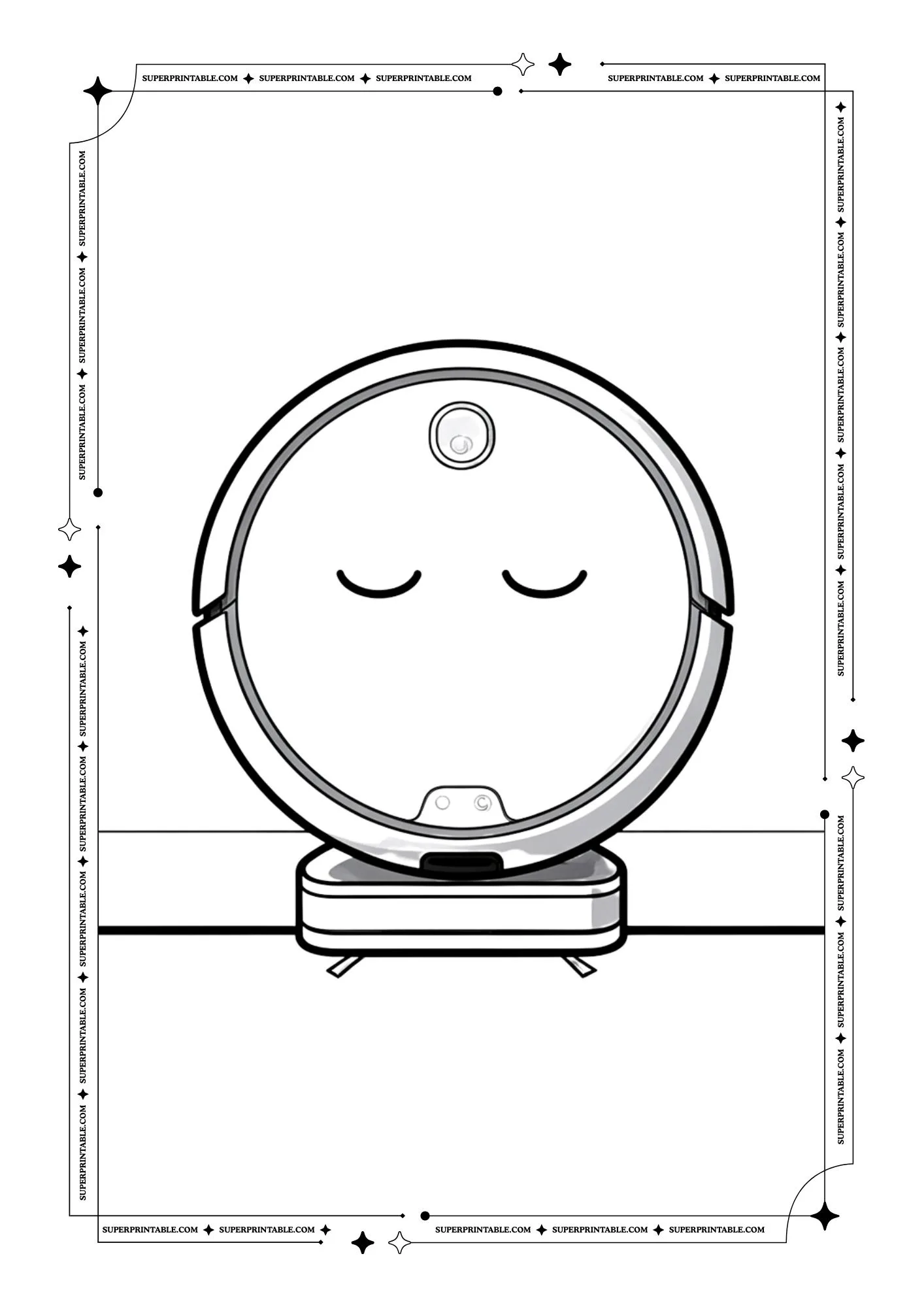 Disk Robot Coloring Pages 1