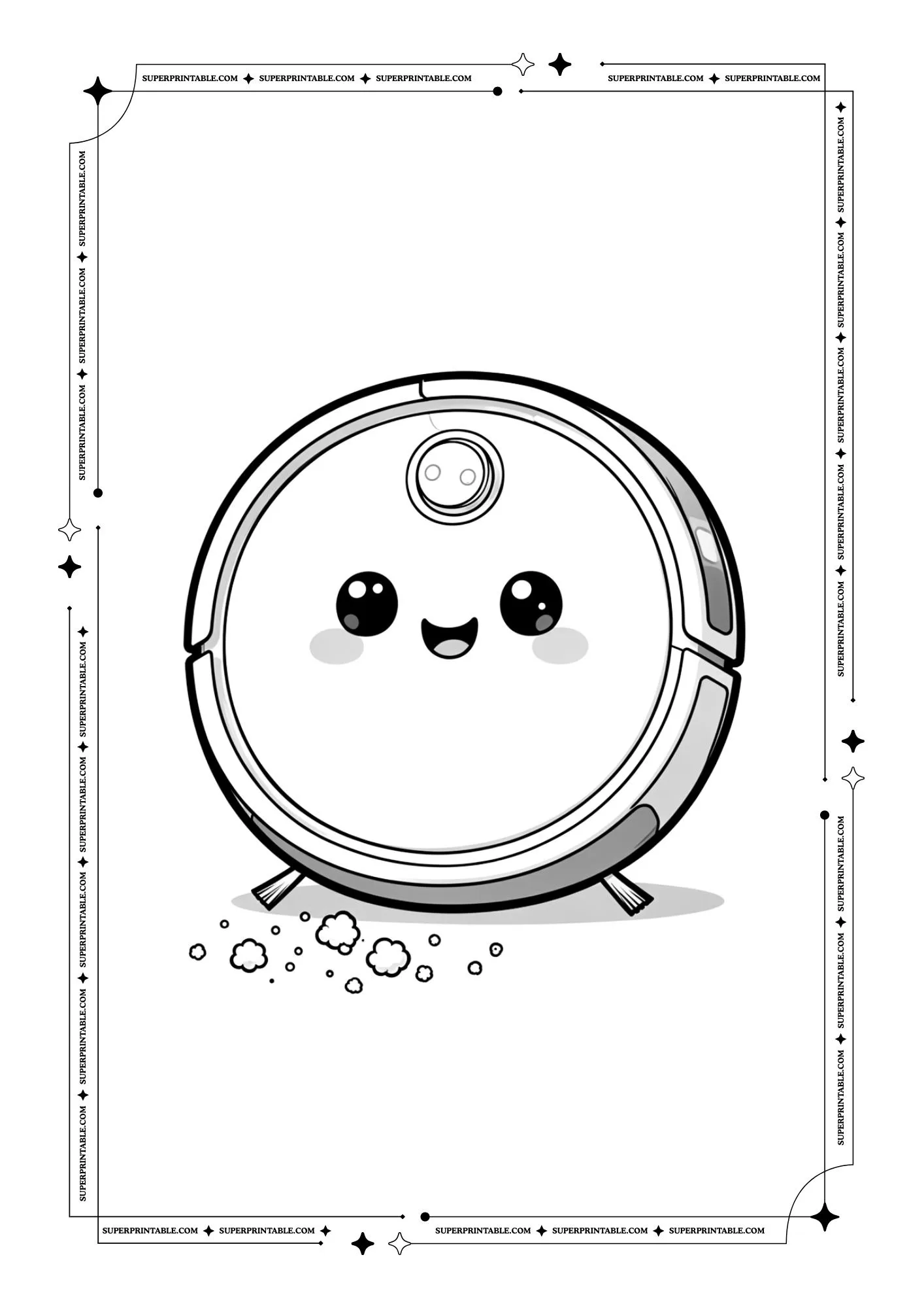 Disk Robot Coloring Pages 2