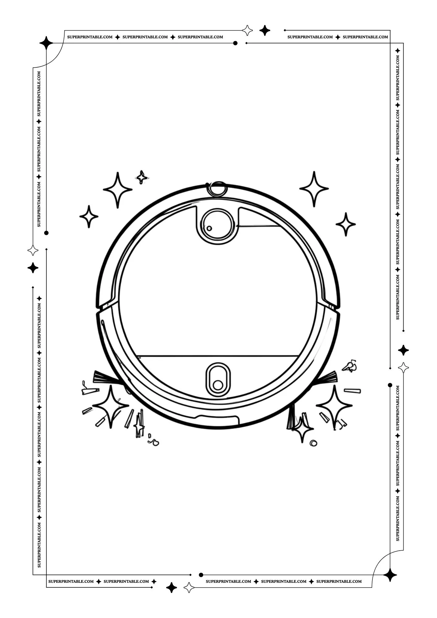Disk Robot Coloring Pages 3