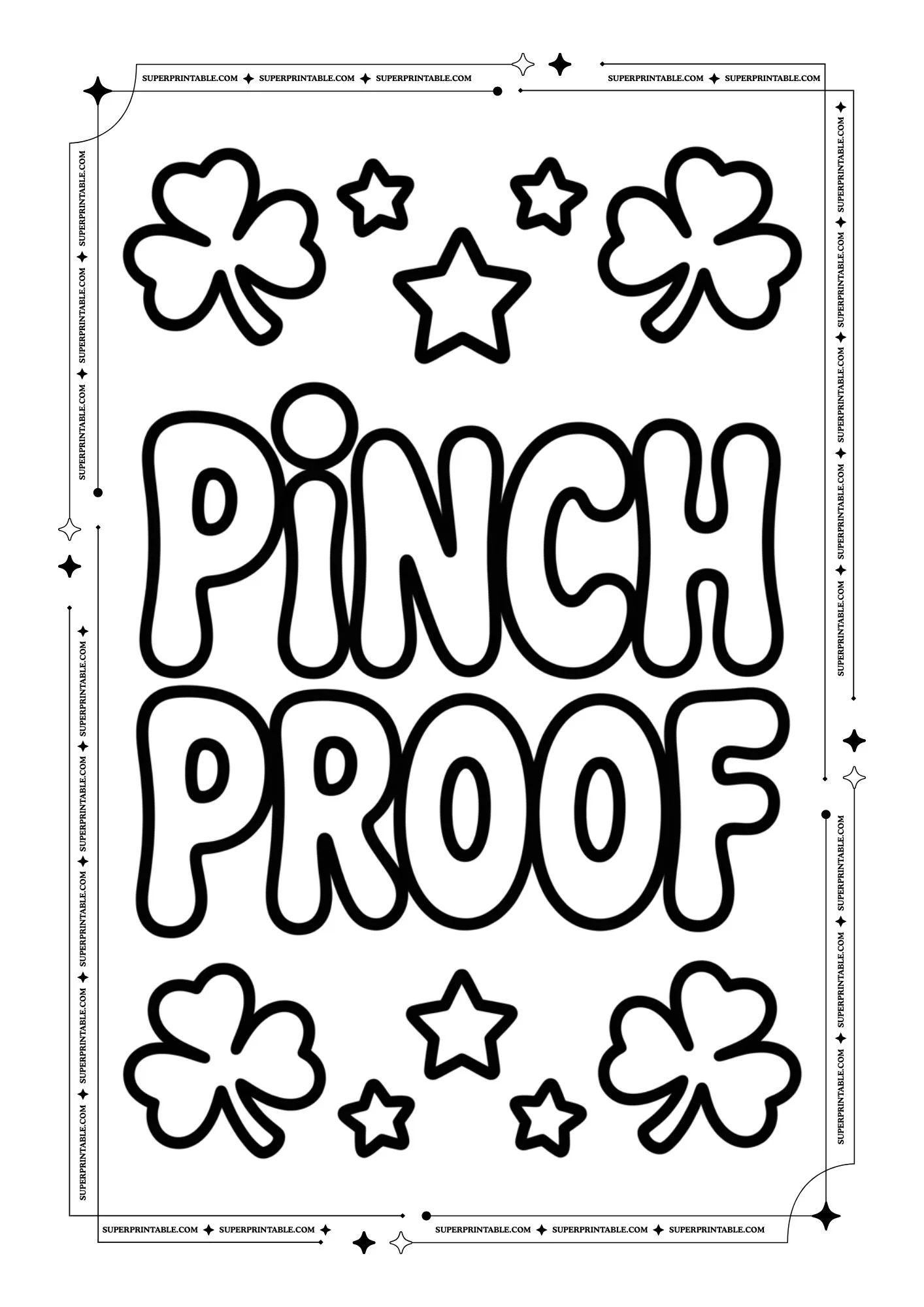 Easy St. Patrick's Day Coloring Pages 2