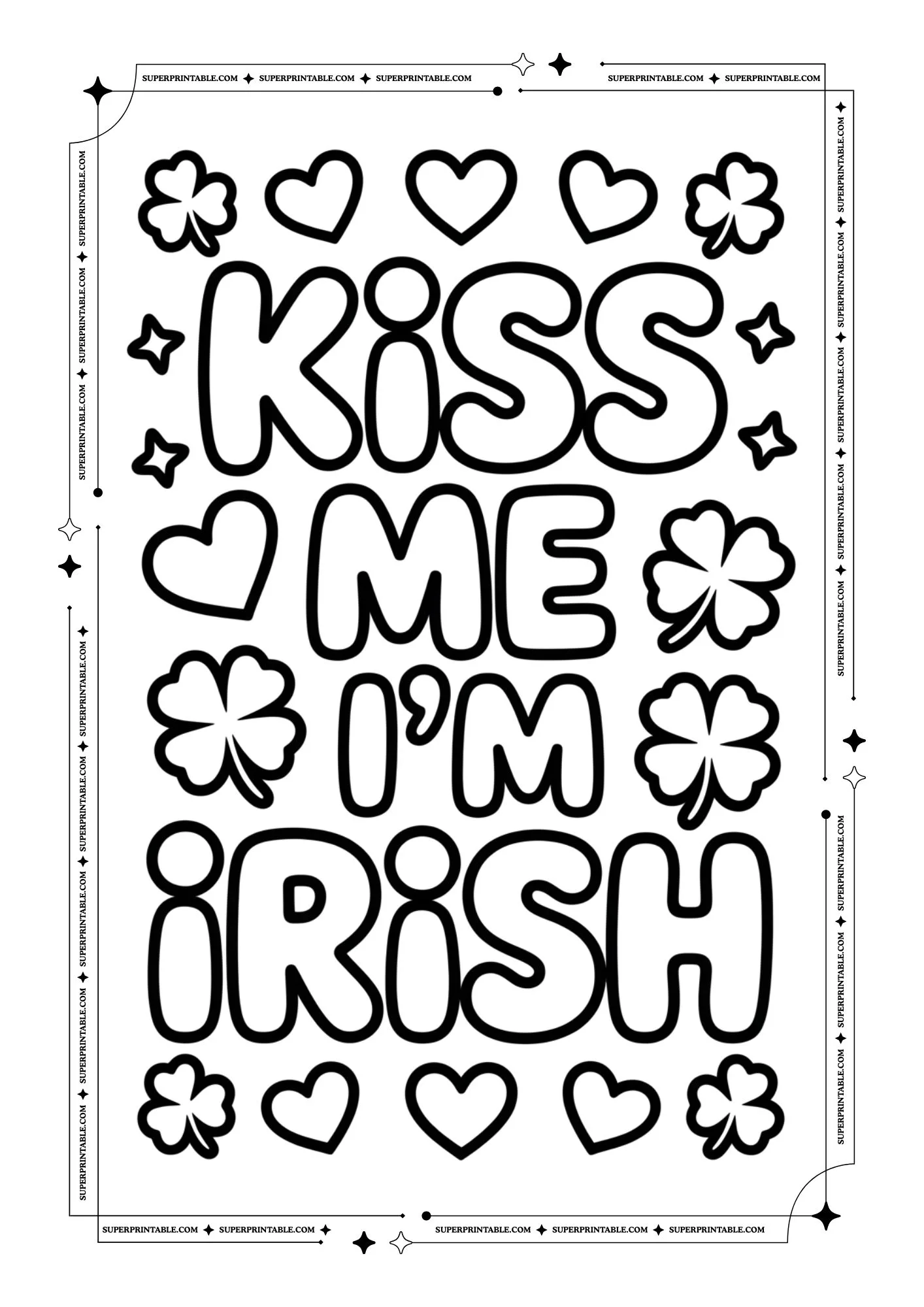 Easy St. Patrick's Day Coloring Pages 4