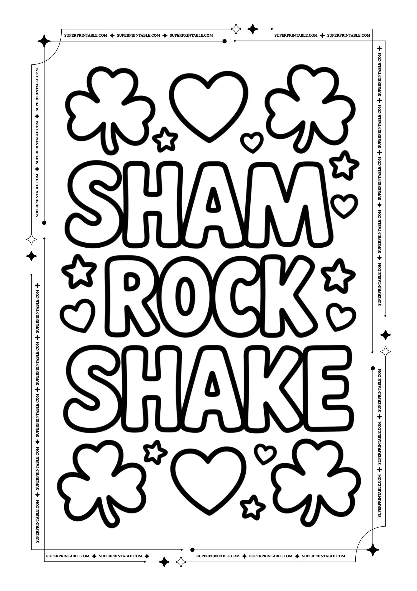 Easy St. Patrick's Day Coloring Pages 5