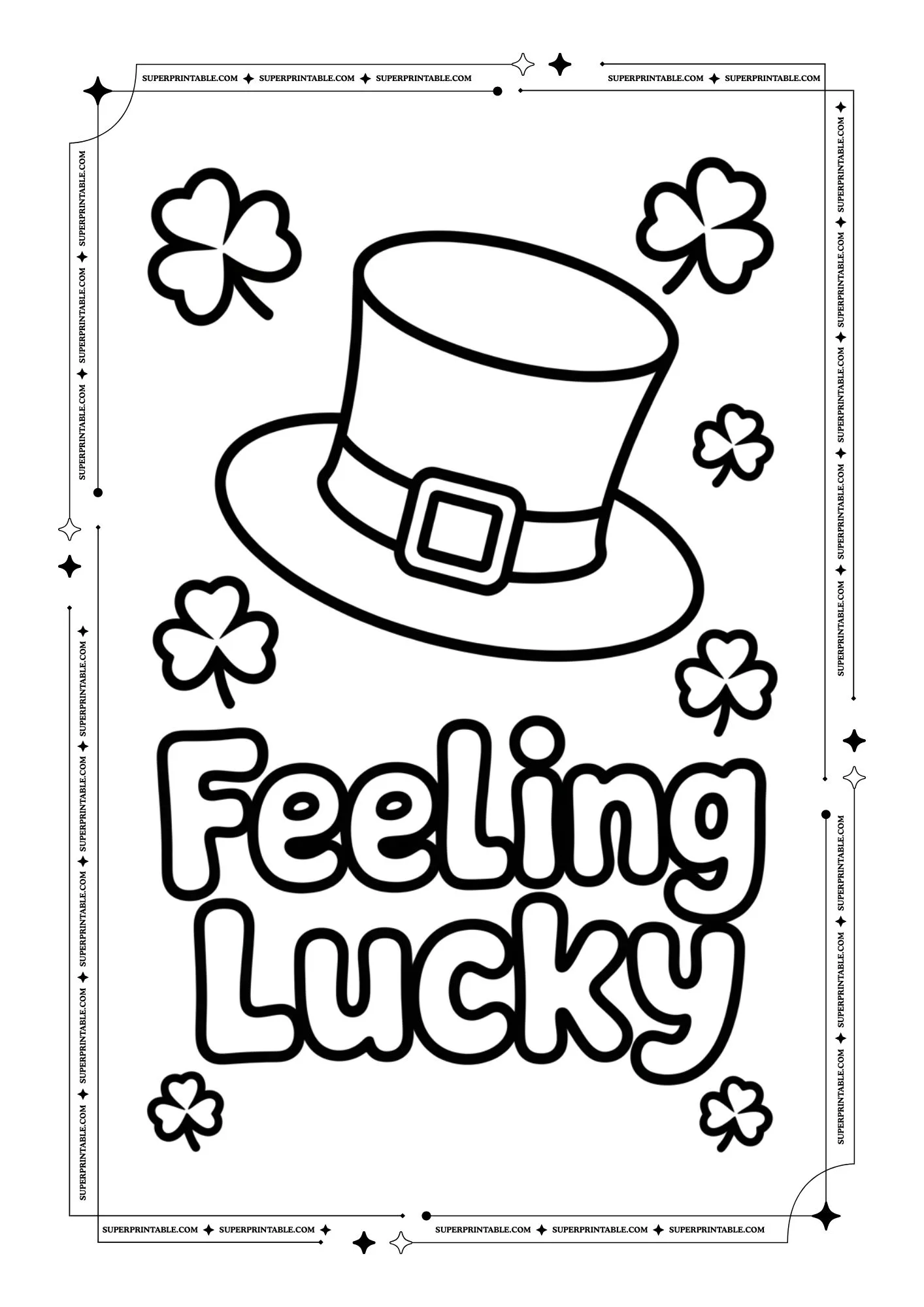 Easy St. Patrick's Day Coloring Pages 6