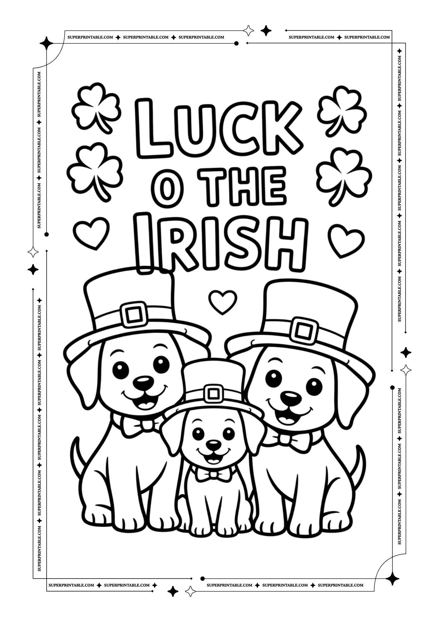 Easy St. Patrick's Day Coloring Pages 7