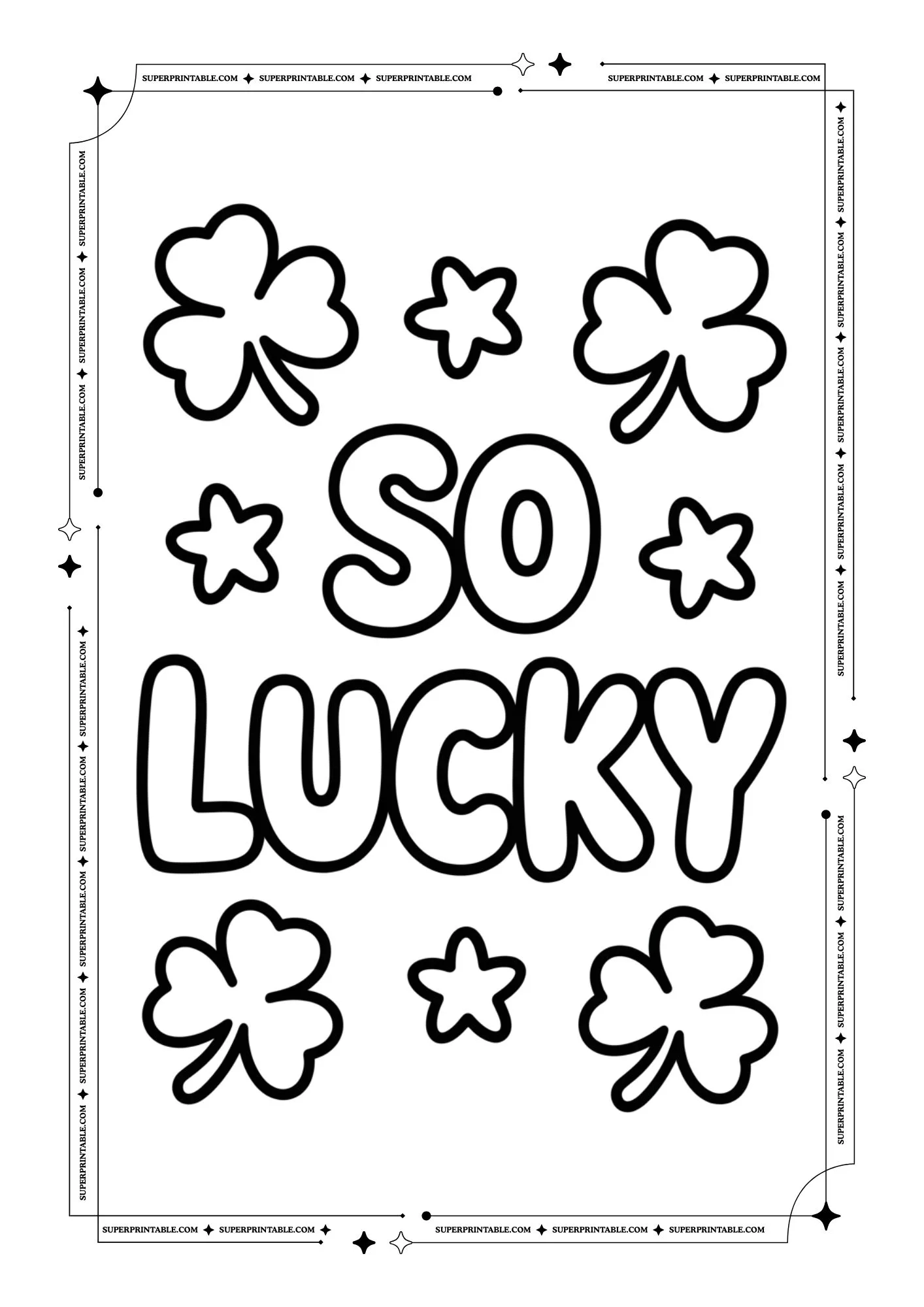 Easy St. Patrick's Day Coloring Pages 9