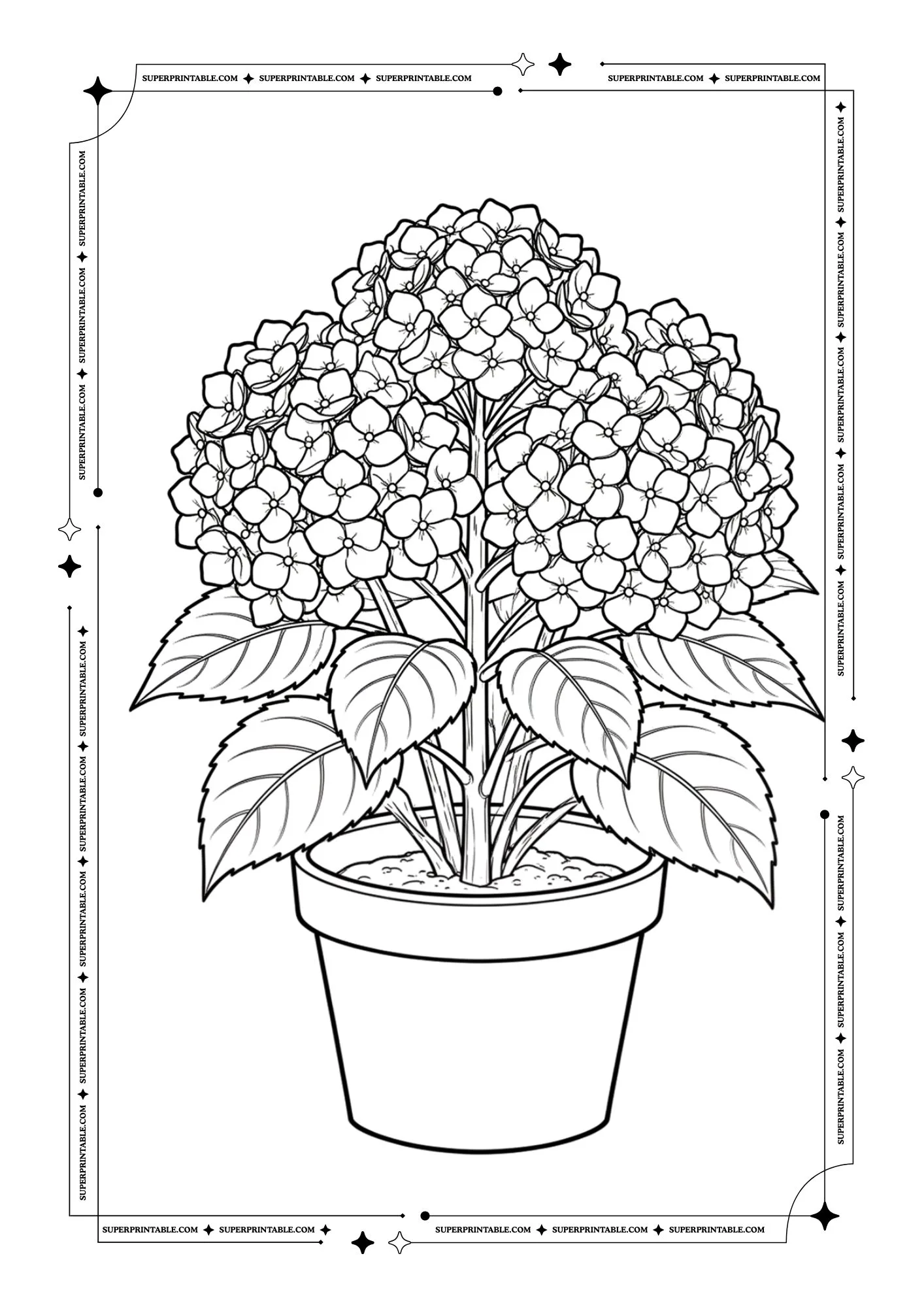 Flowers Garden Coloring Pages 3