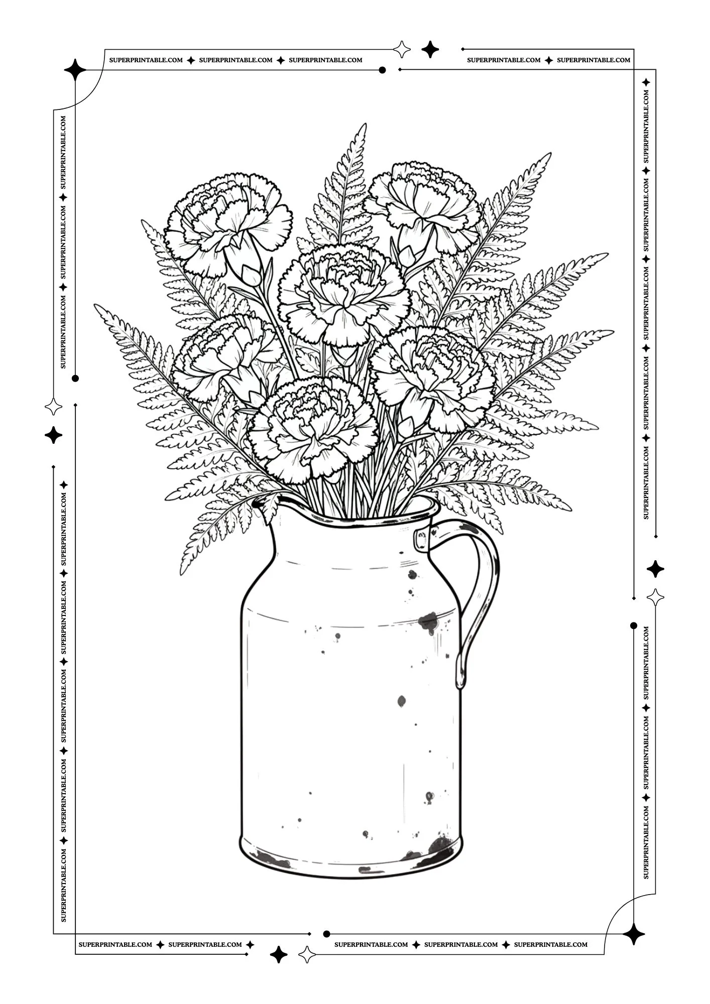 Flowers Garden Coloring Pages 5
