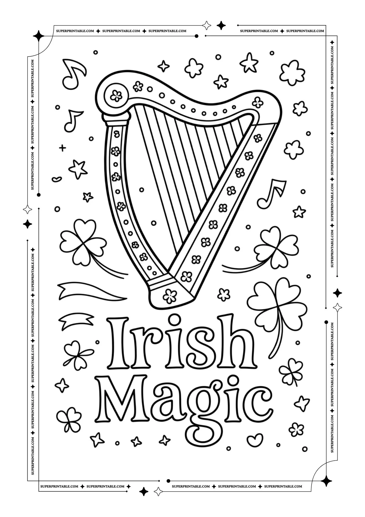 Fun St. Patrick's Day Coloring Pages 04