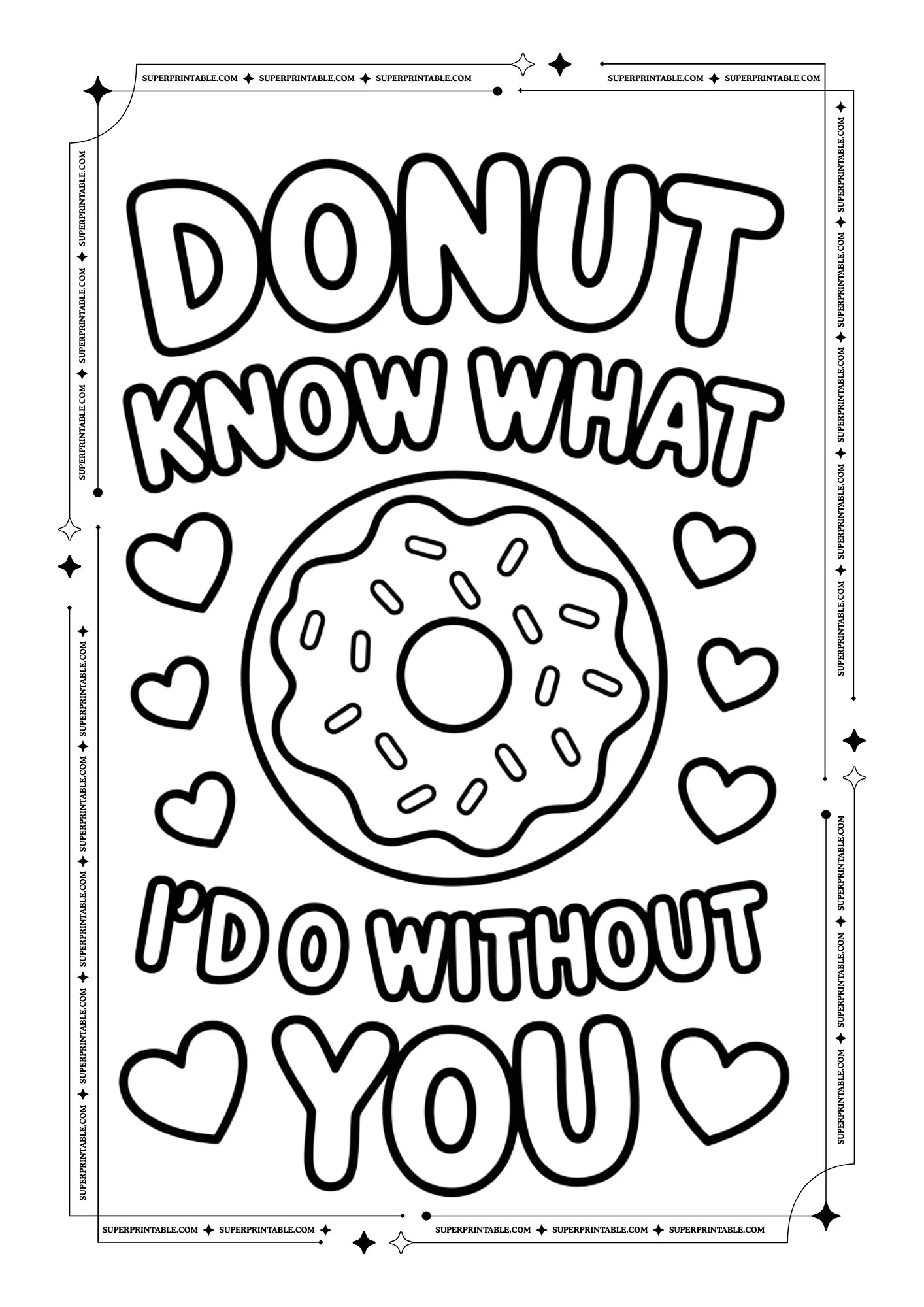 Funny Valentines Puns Coloring Pages 4