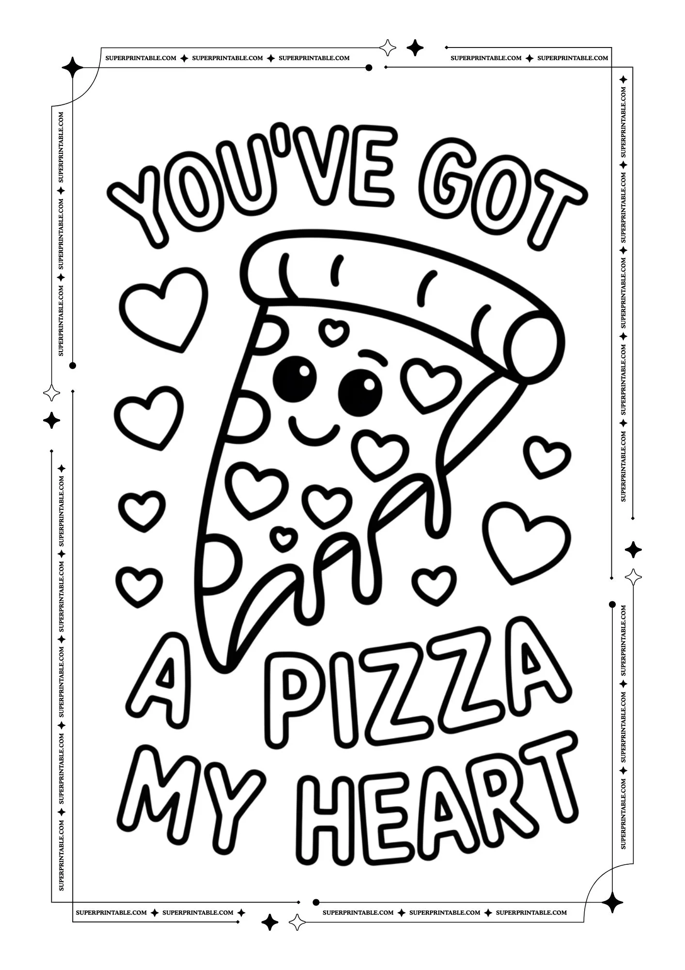 Funny Valentines Puns Coloring Pages 8