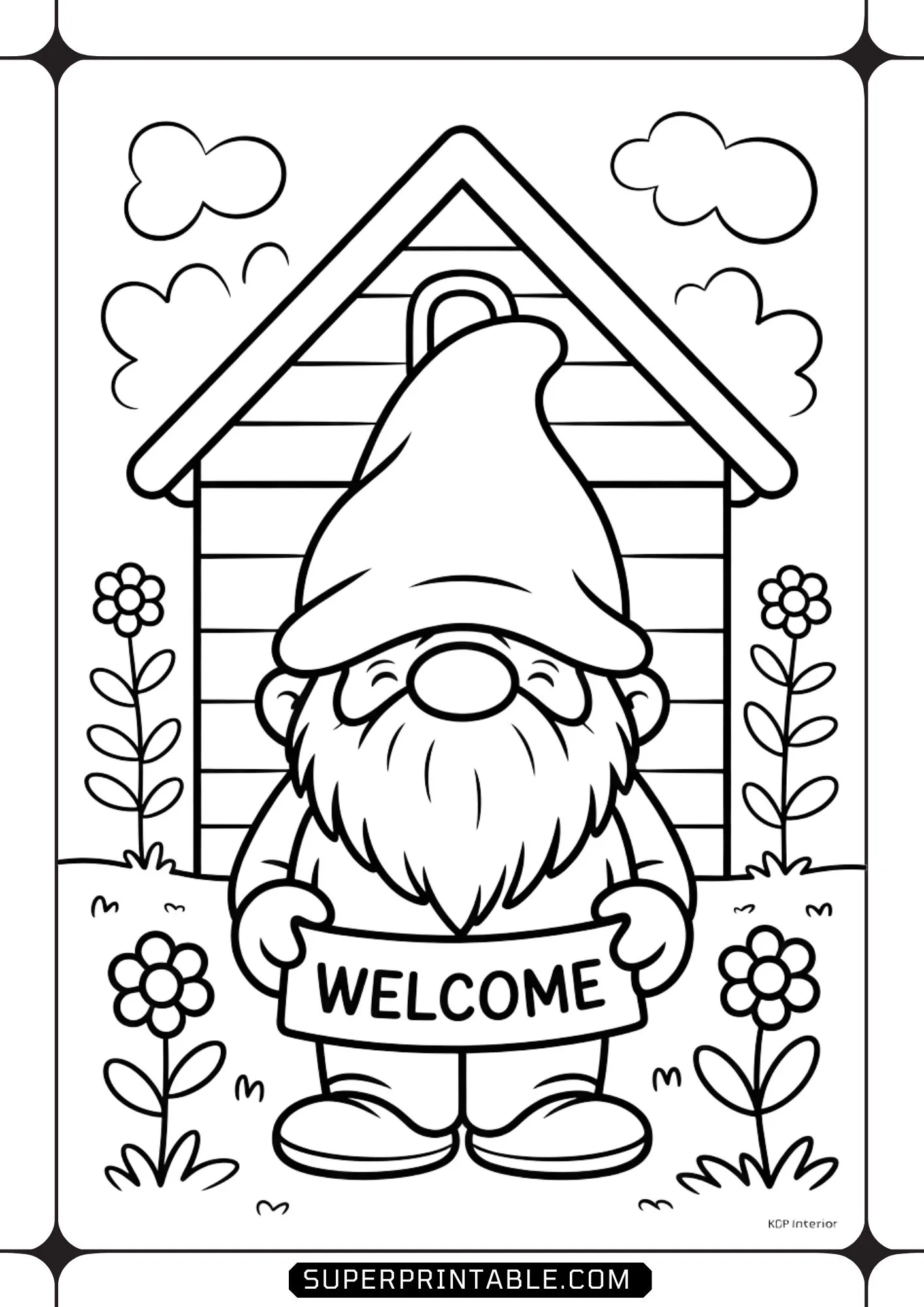 Gnome Coloring Pages 3