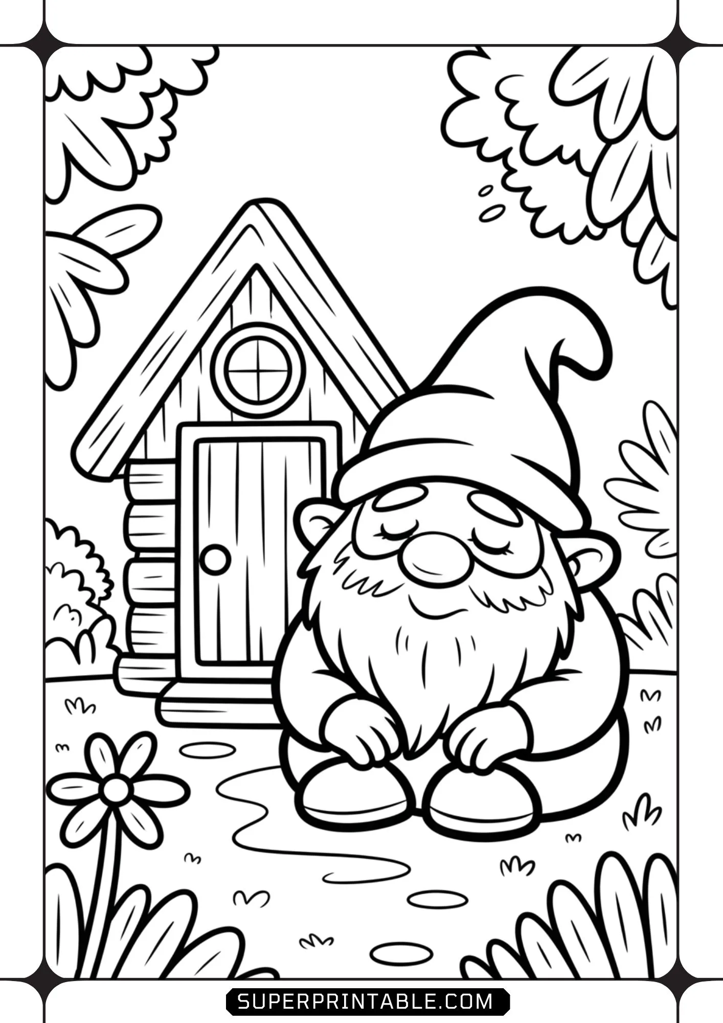 Gnome Coloring Pages 5