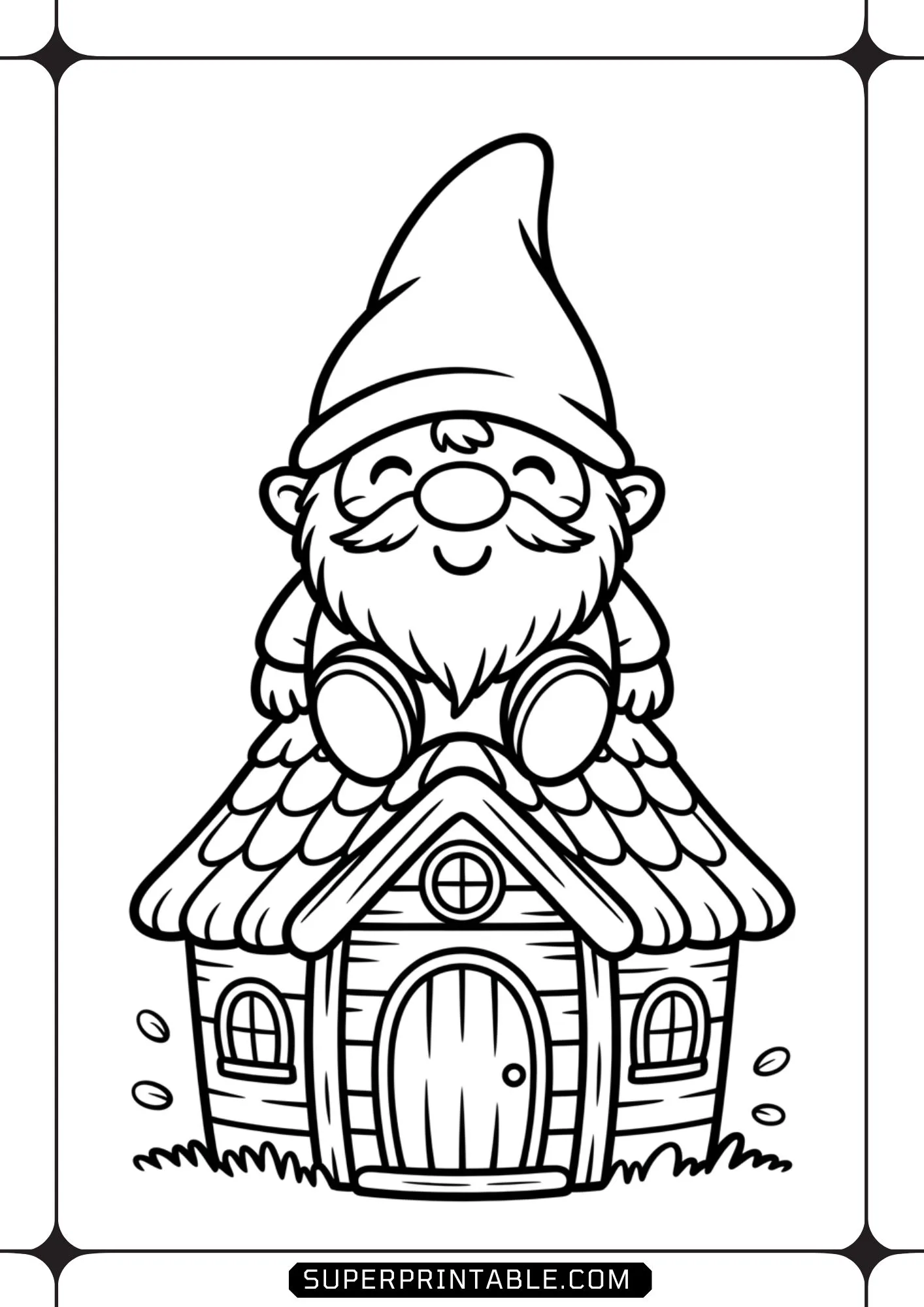 Gnome Coloring Pages 6