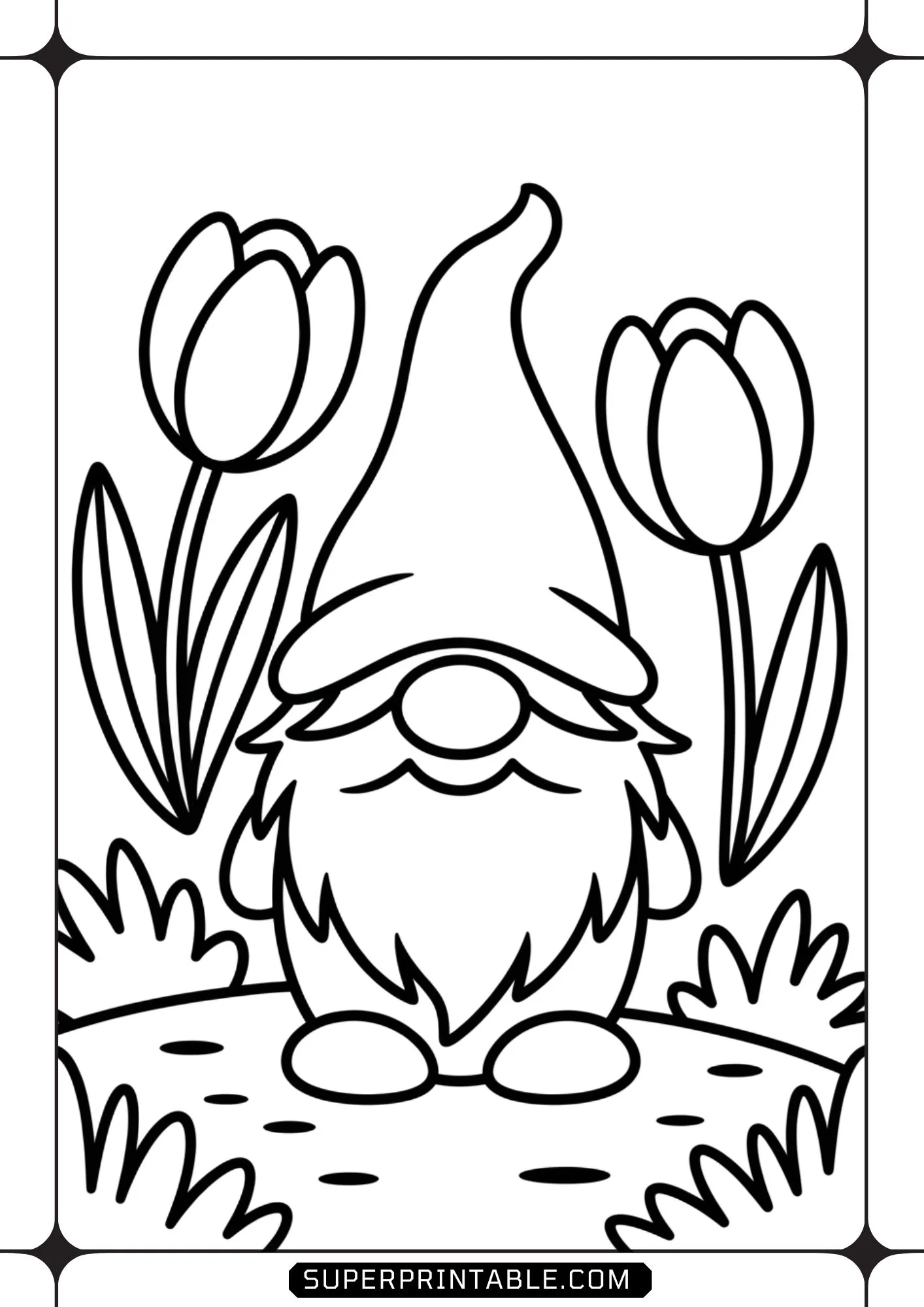 Gnome Coloring Pages 8