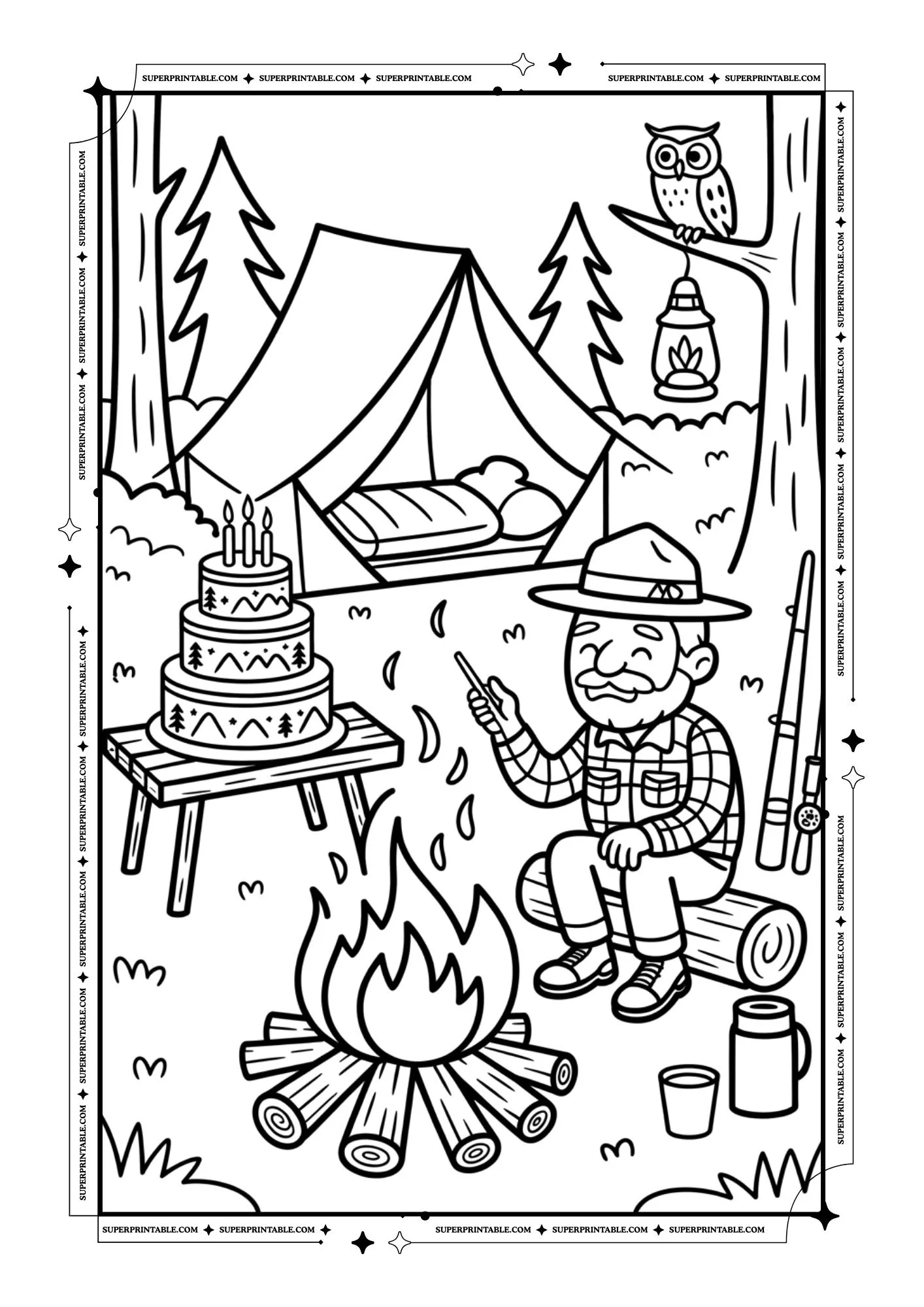 Happy Birthday Grandpa Coloring Pages 4