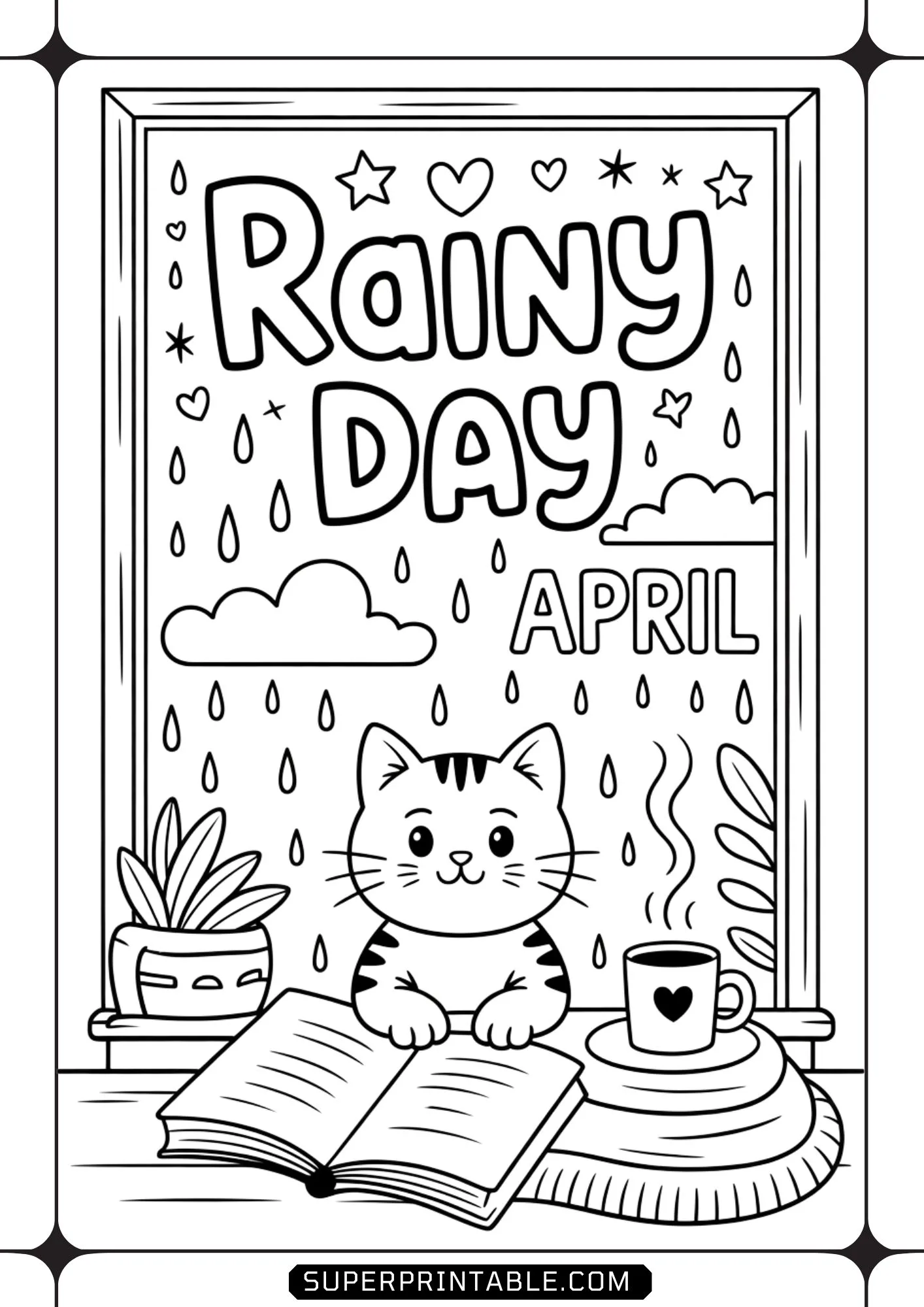 Hello April Coloring Pages 10