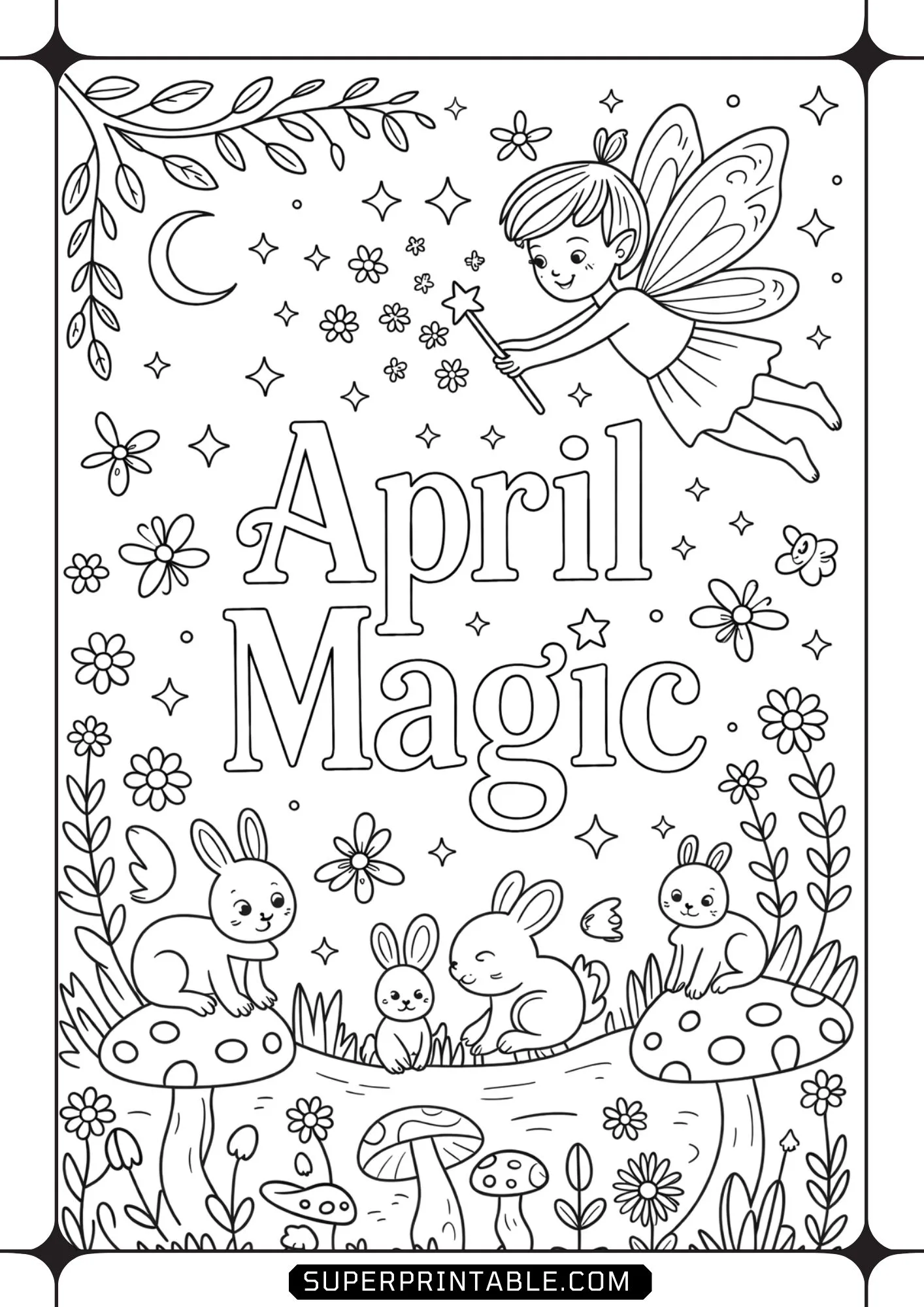 Hello April Coloring Pages 3