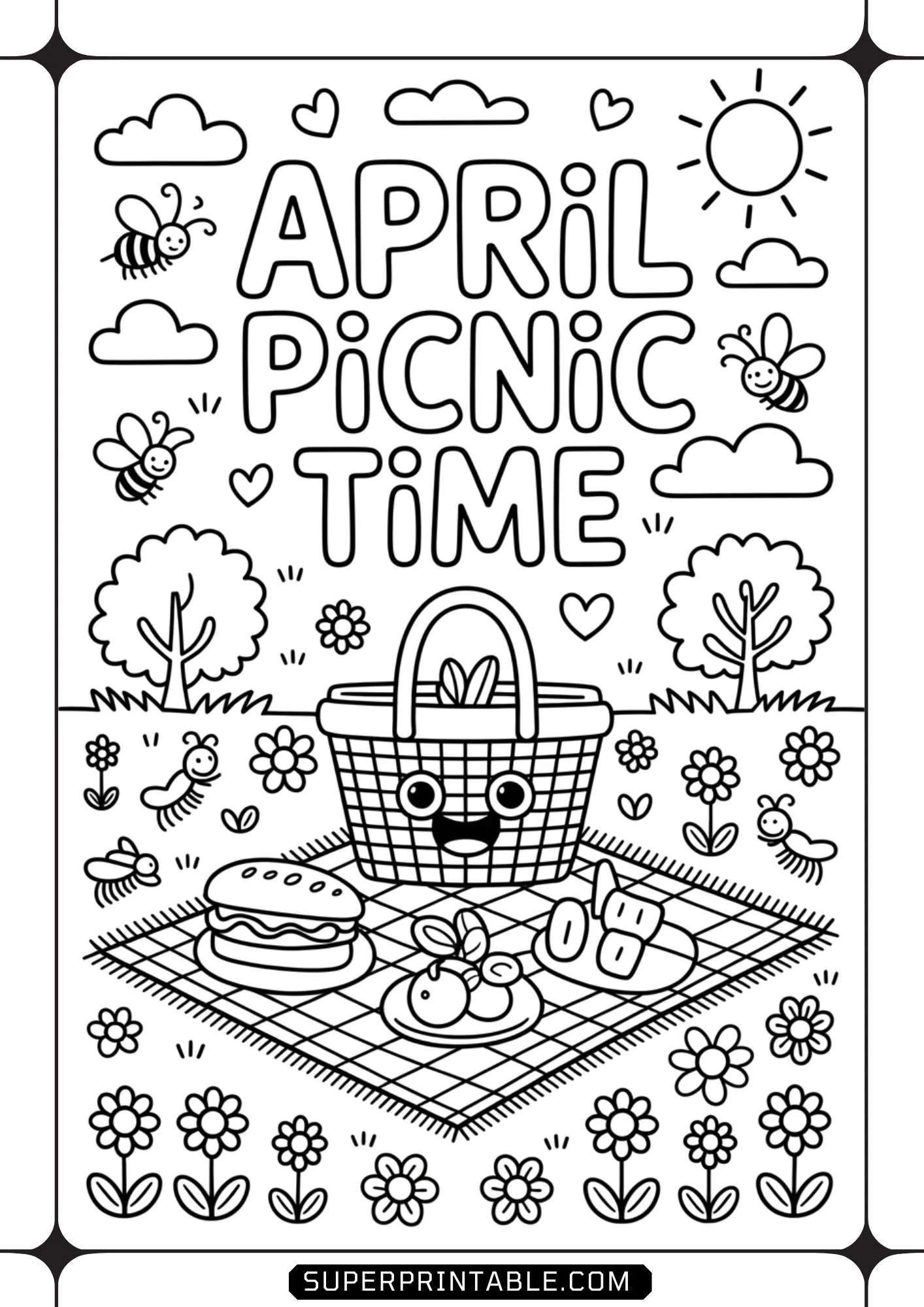 Hello April Coloring Pages 6