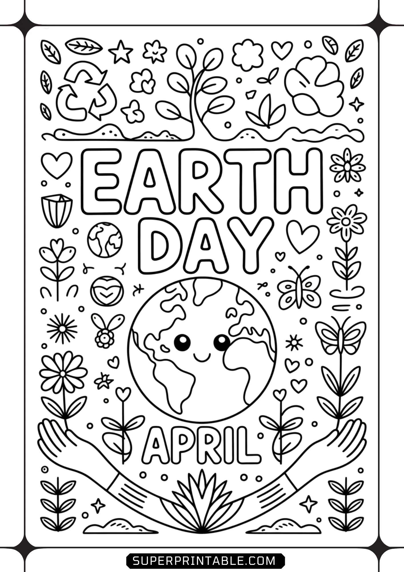 Hello April Coloring Pages 9