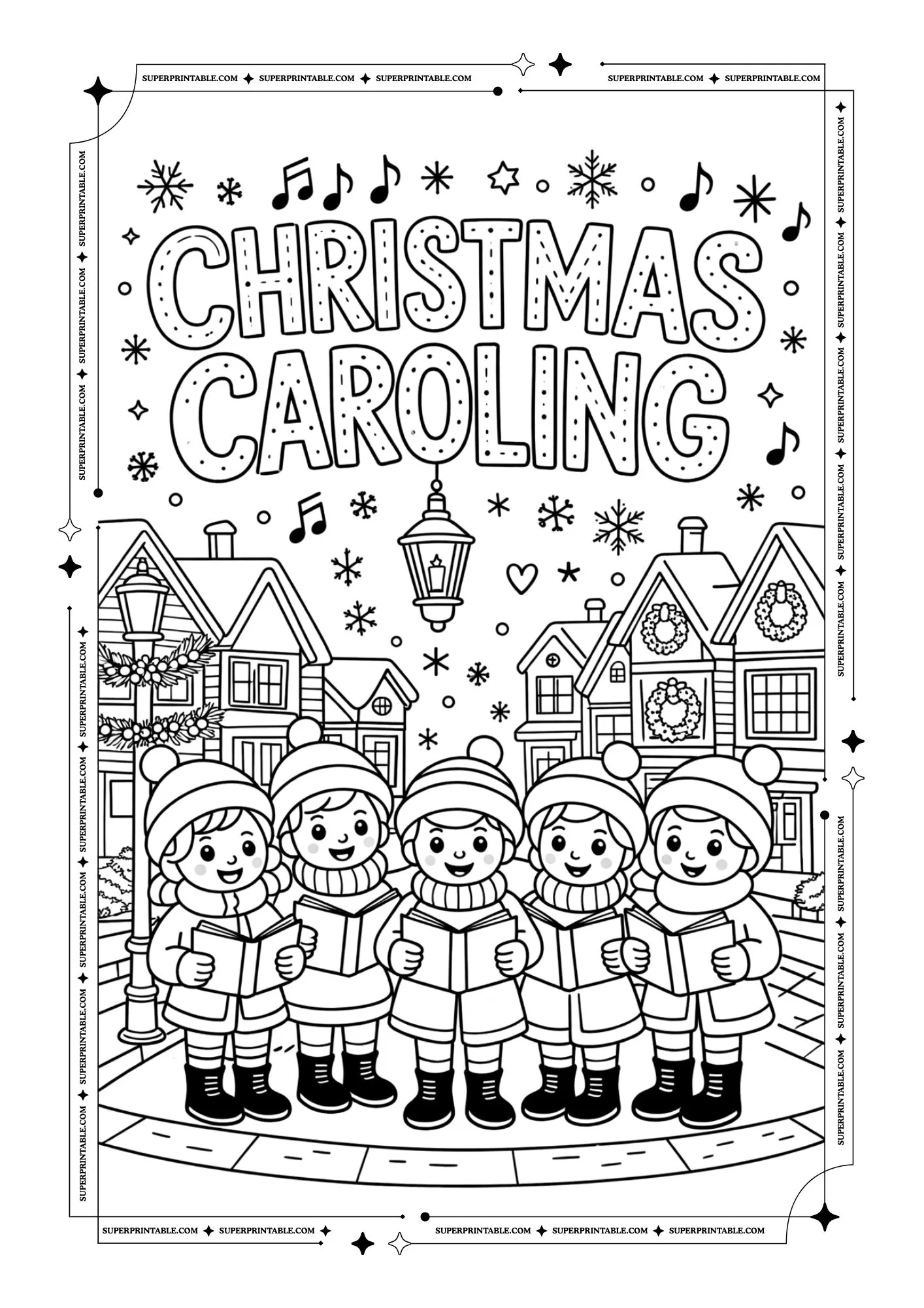 Hello December Coloring Pages 01
