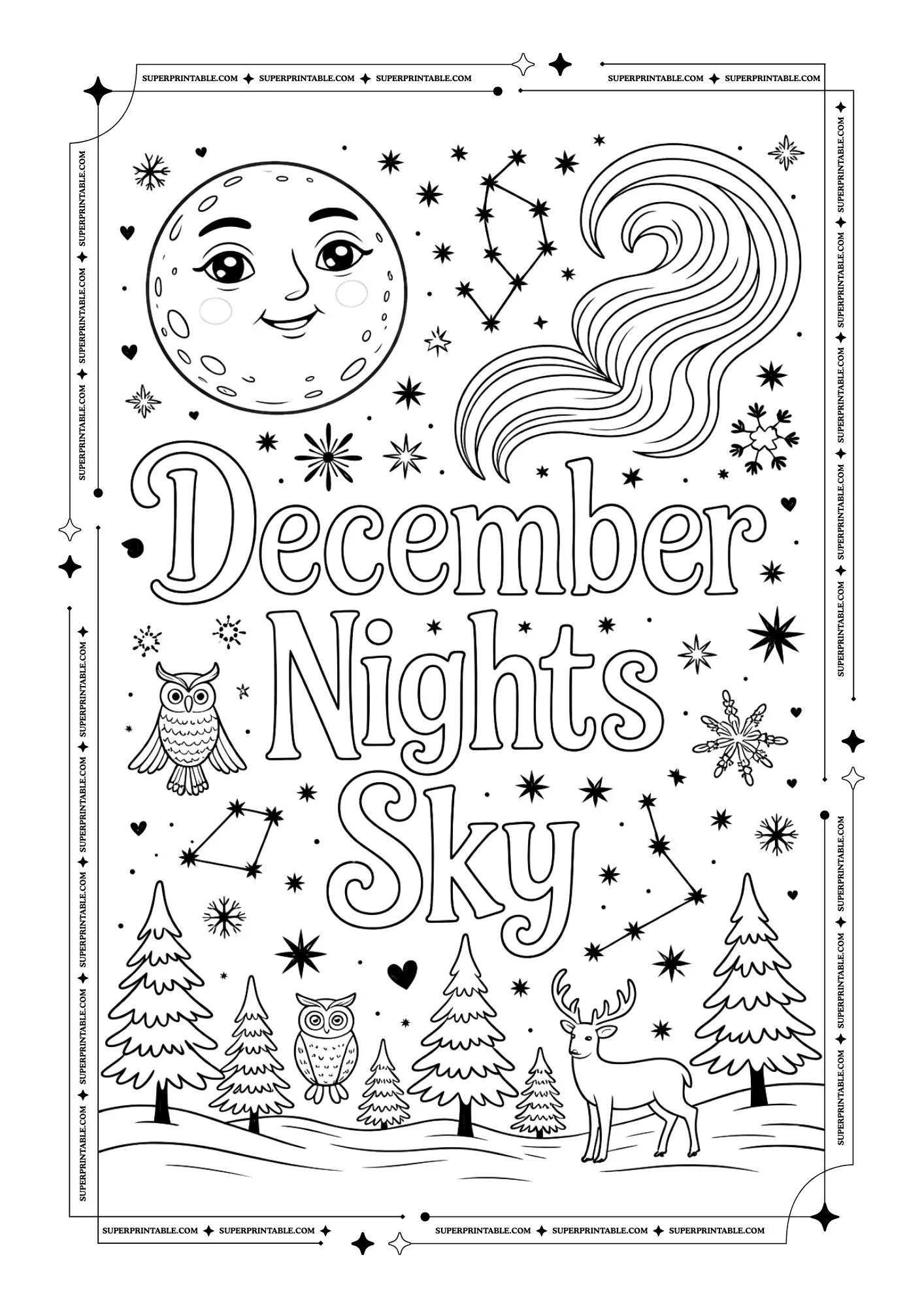 Hello December Coloring Pages 02