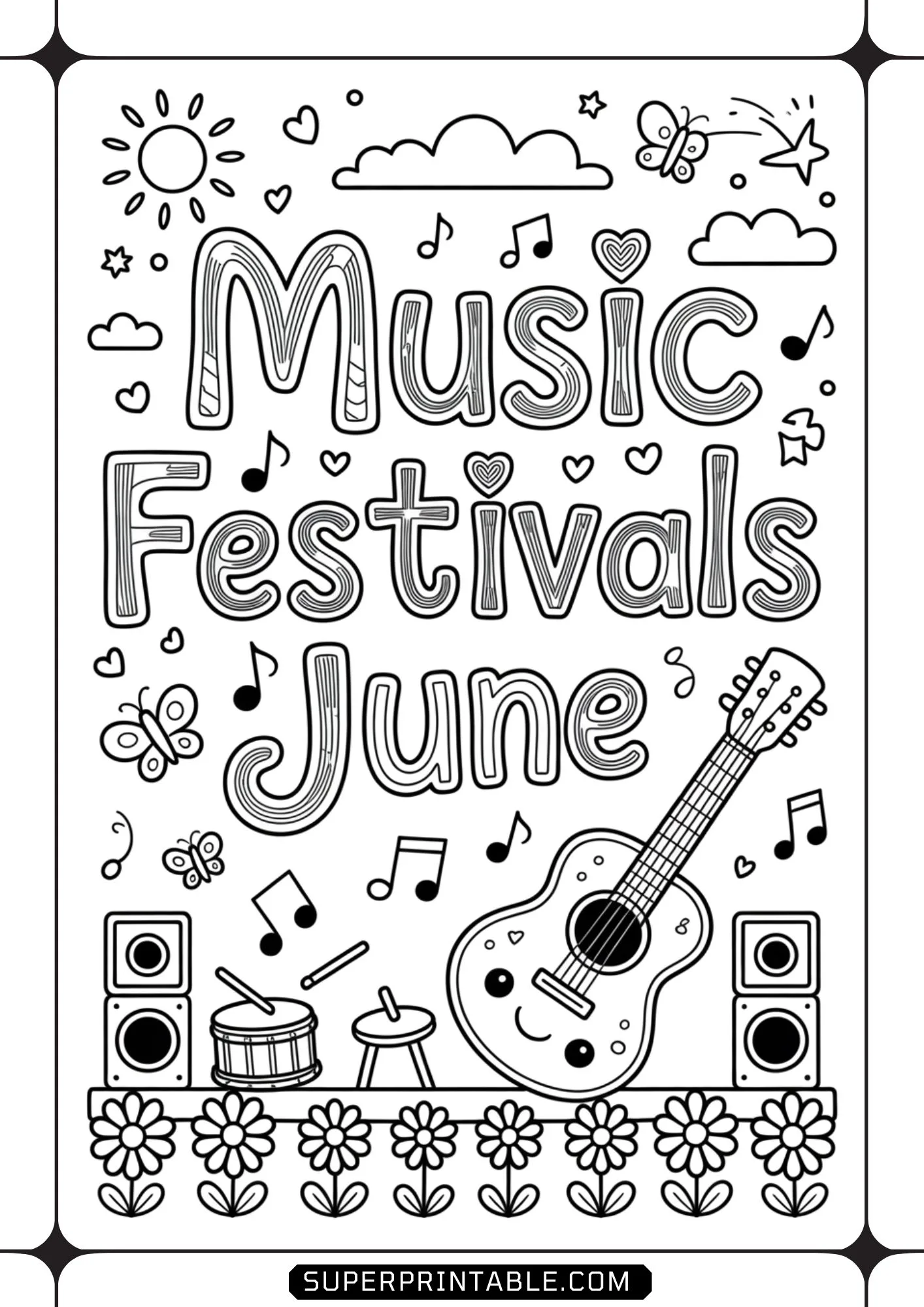 Hello June Coloring Pages 10