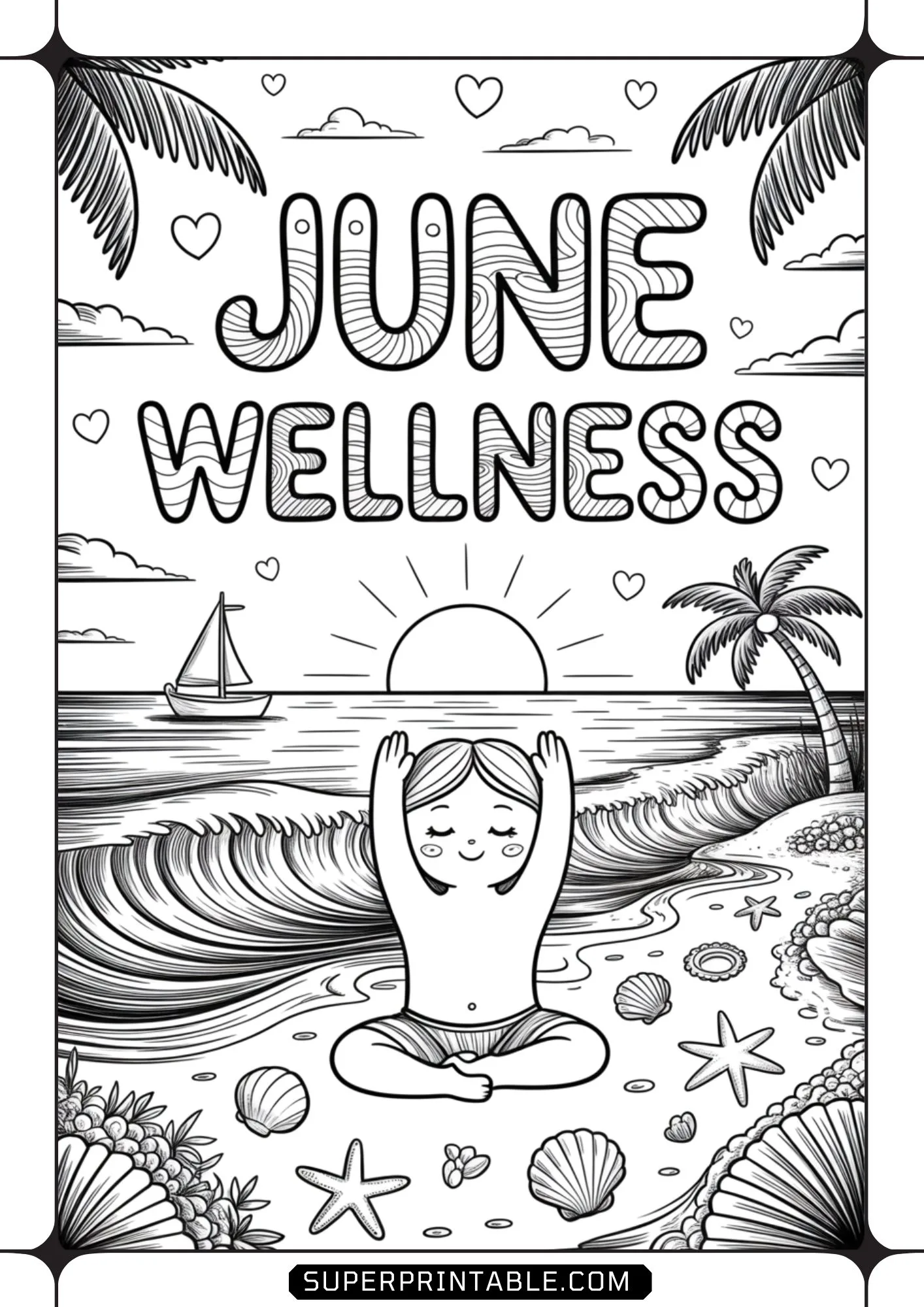 Hello June Coloring Pages 6